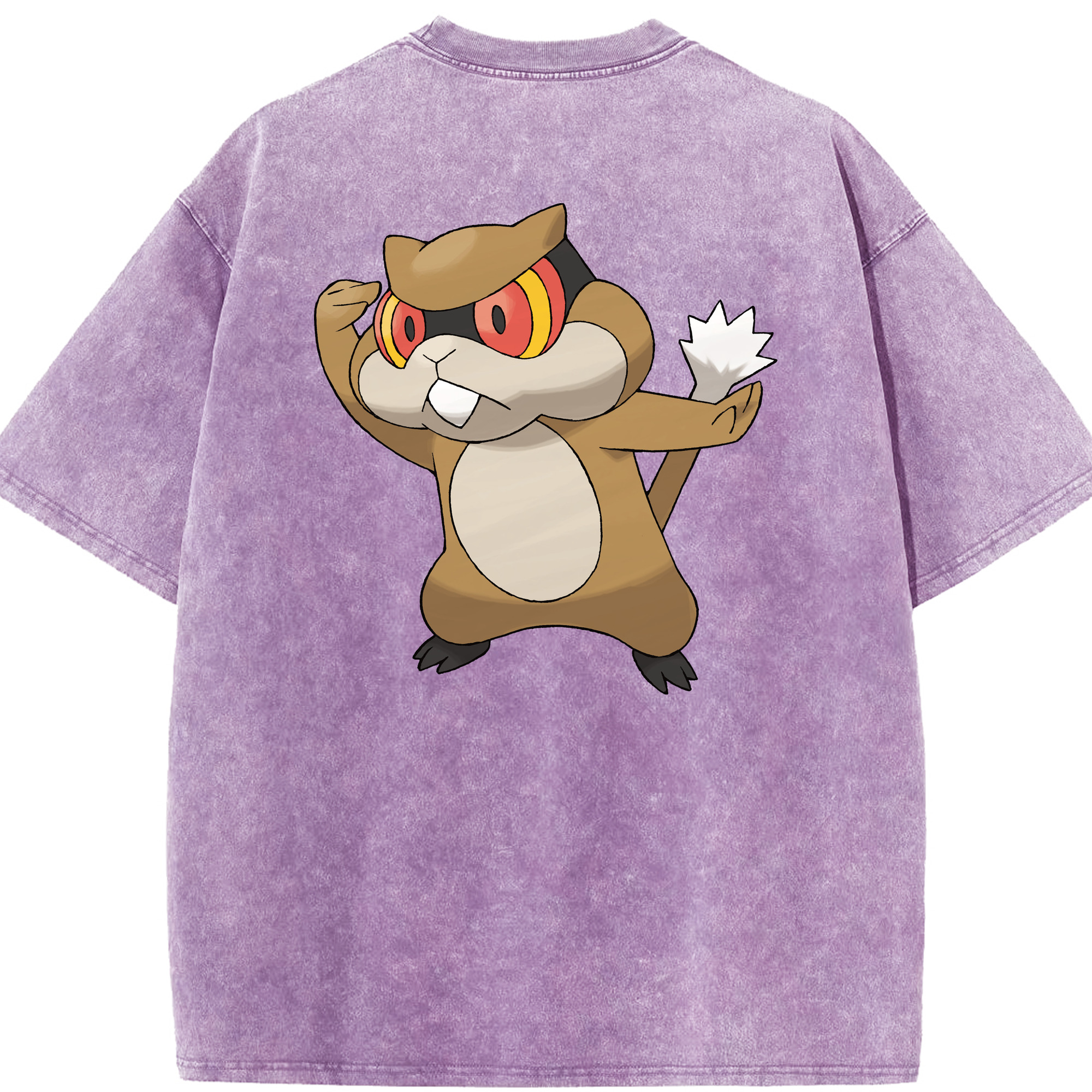（画像用） ポケットモンスター Pokémon 綿100% ヴィンテージ風 半袖Tシャツ（背面プリント）