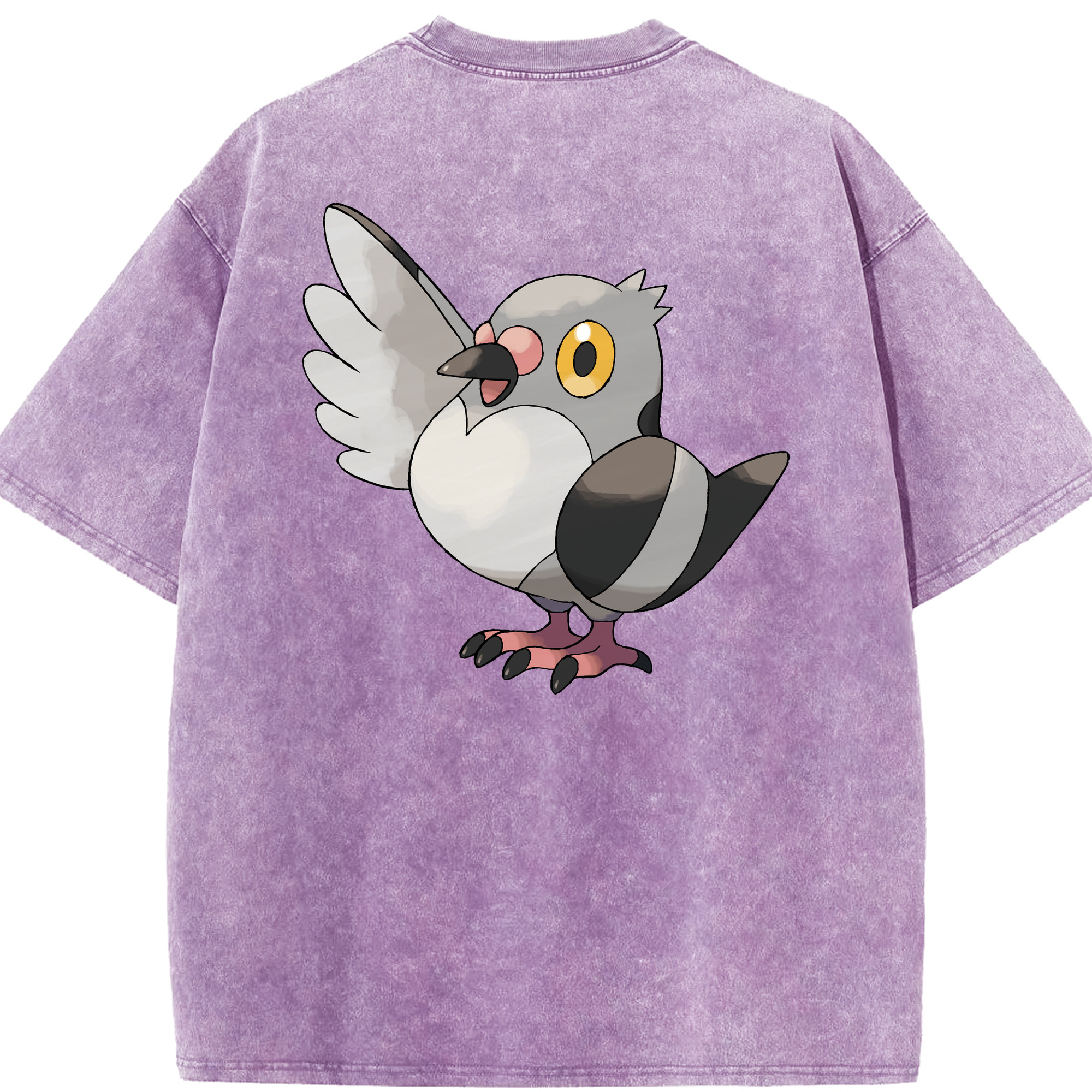 （画像用） ポケットモンスター Pokémon 綿100% ヴィンテージ風 半袖Tシャツ（背面プリント）