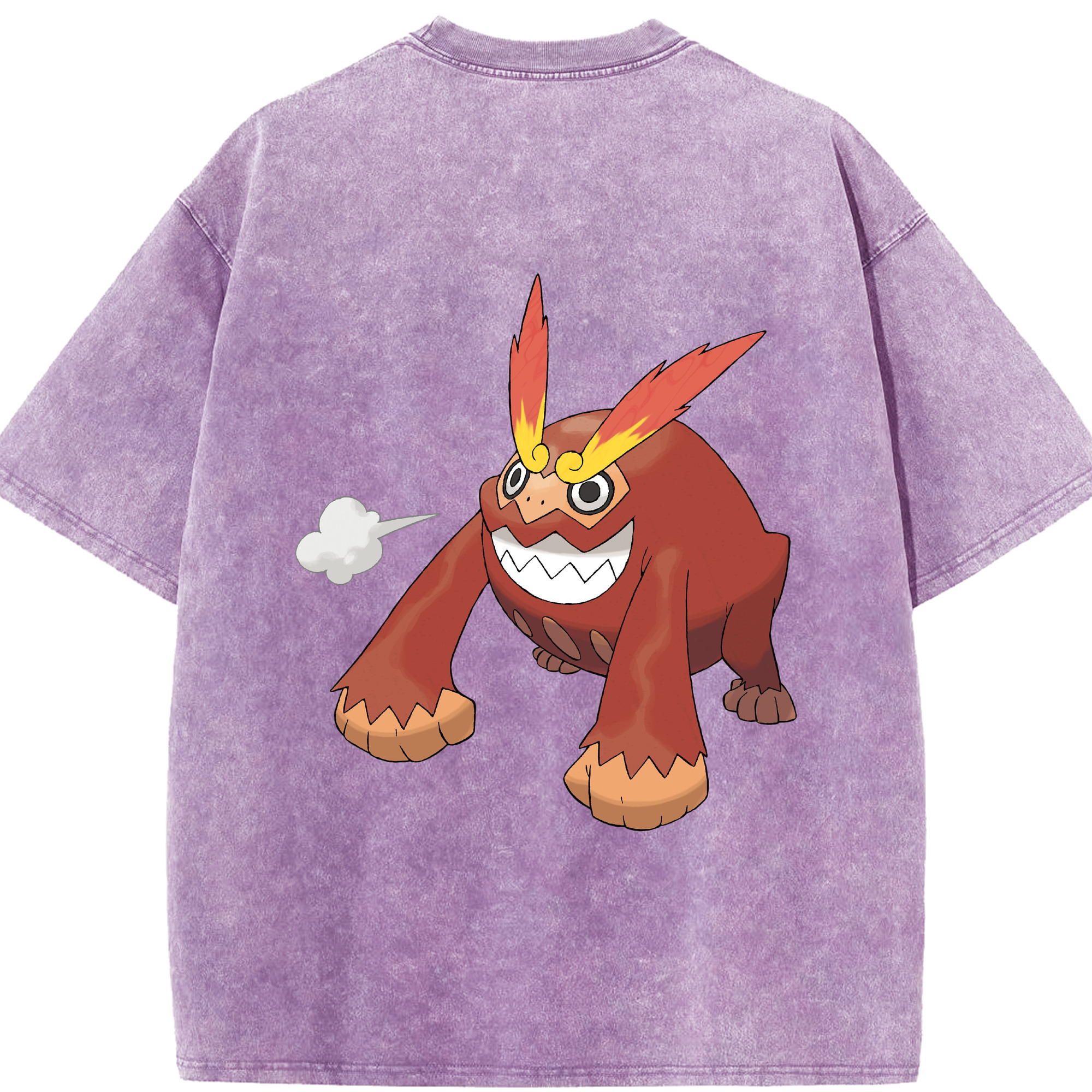 （画像用） ポケットモンスター Pokémon 綿100% ヴィンテージ風 半袖Tシャツ（背面プリント）