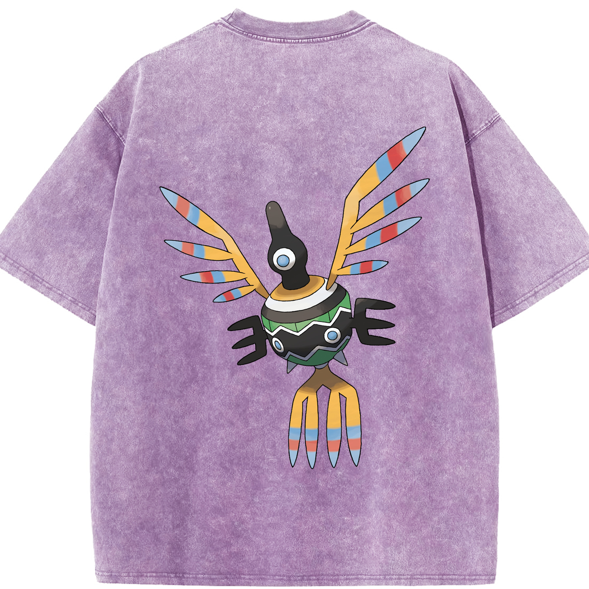 （画像用） ポケットモンスター Pokémon 綿100% ヴィンテージ風 半袖Tシャツ（背面プリント）
