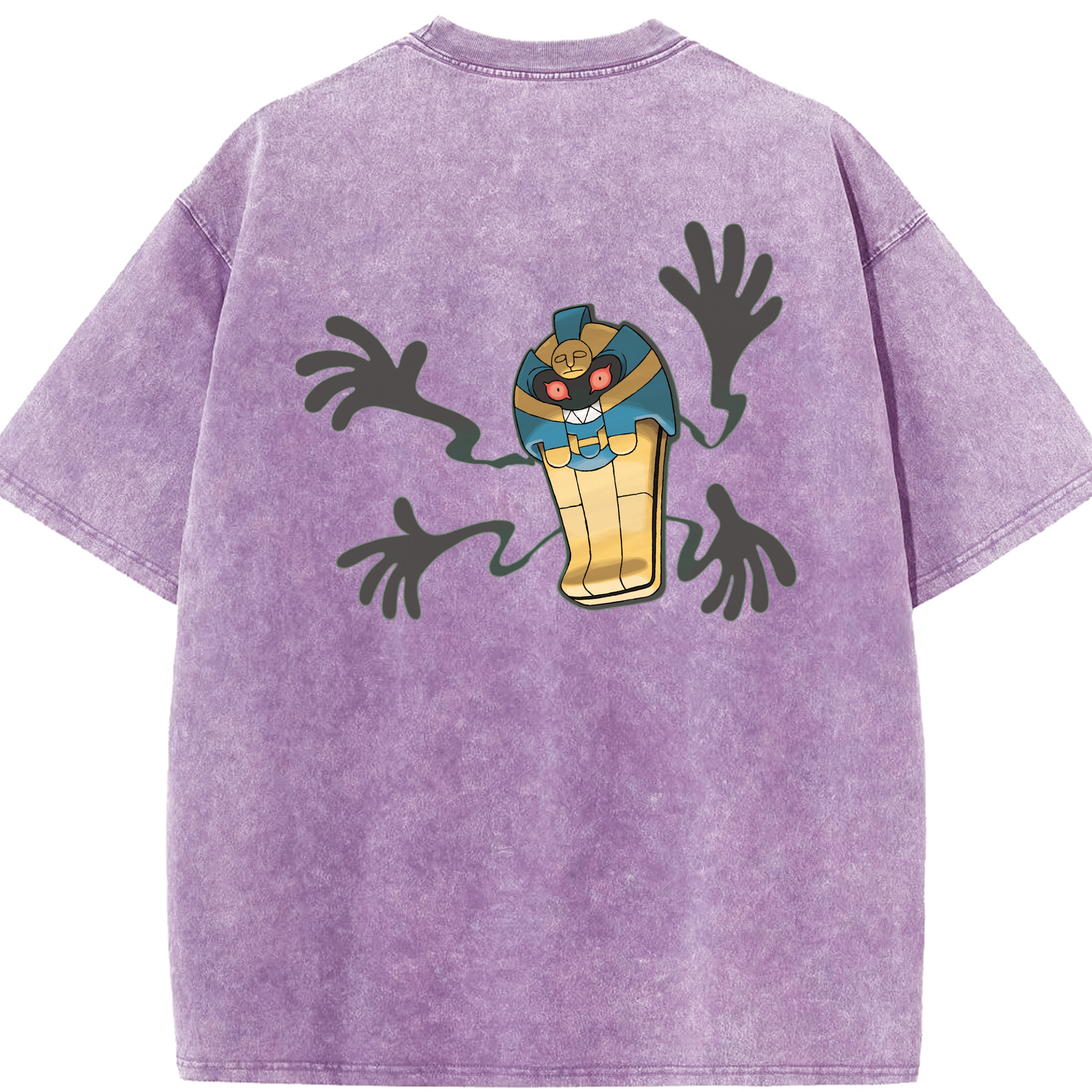 （画像用） ポケットモンスター Pokémon 綿100% ヴィンテージ風 半袖Tシャツ（背面プリント）