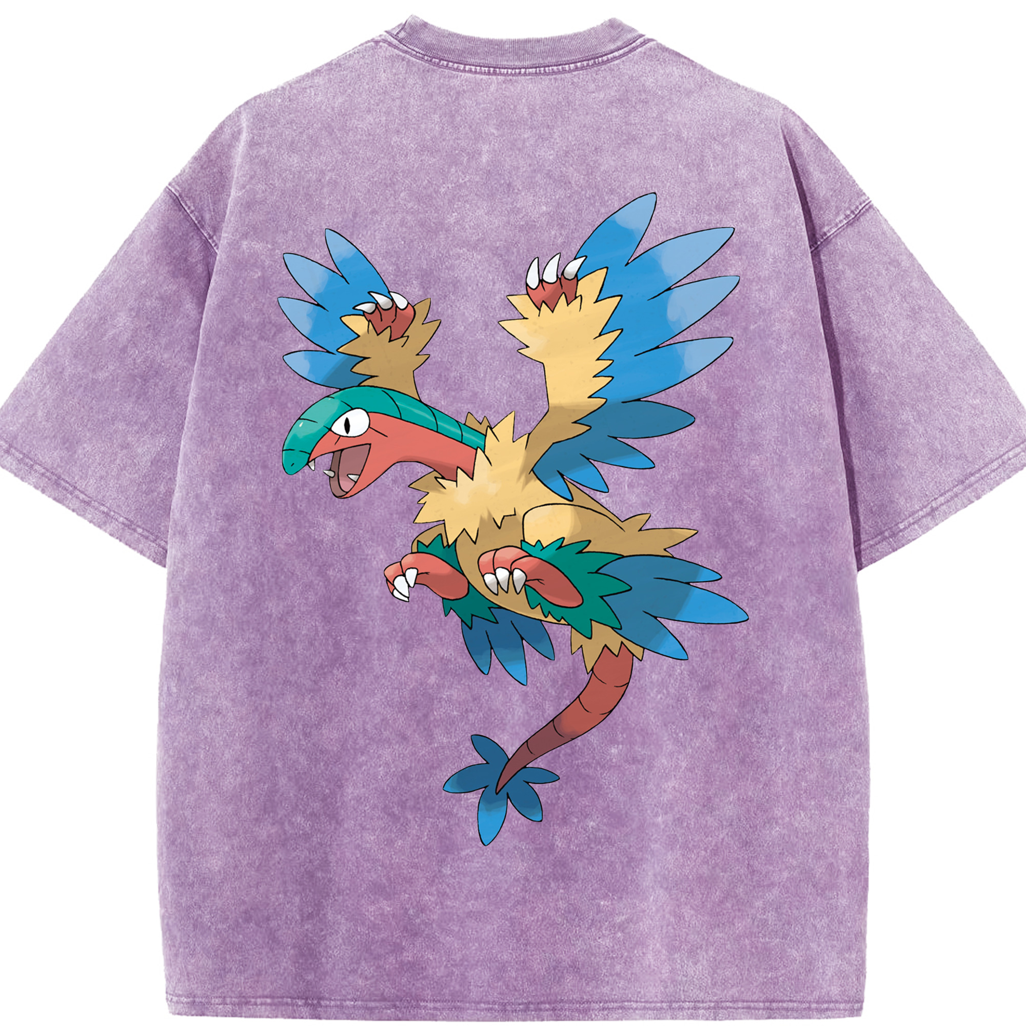 （画像用） ポケットモンスター Pokémon 綿100% ヴィンテージ風 半袖Tシャツ（背面プリント）