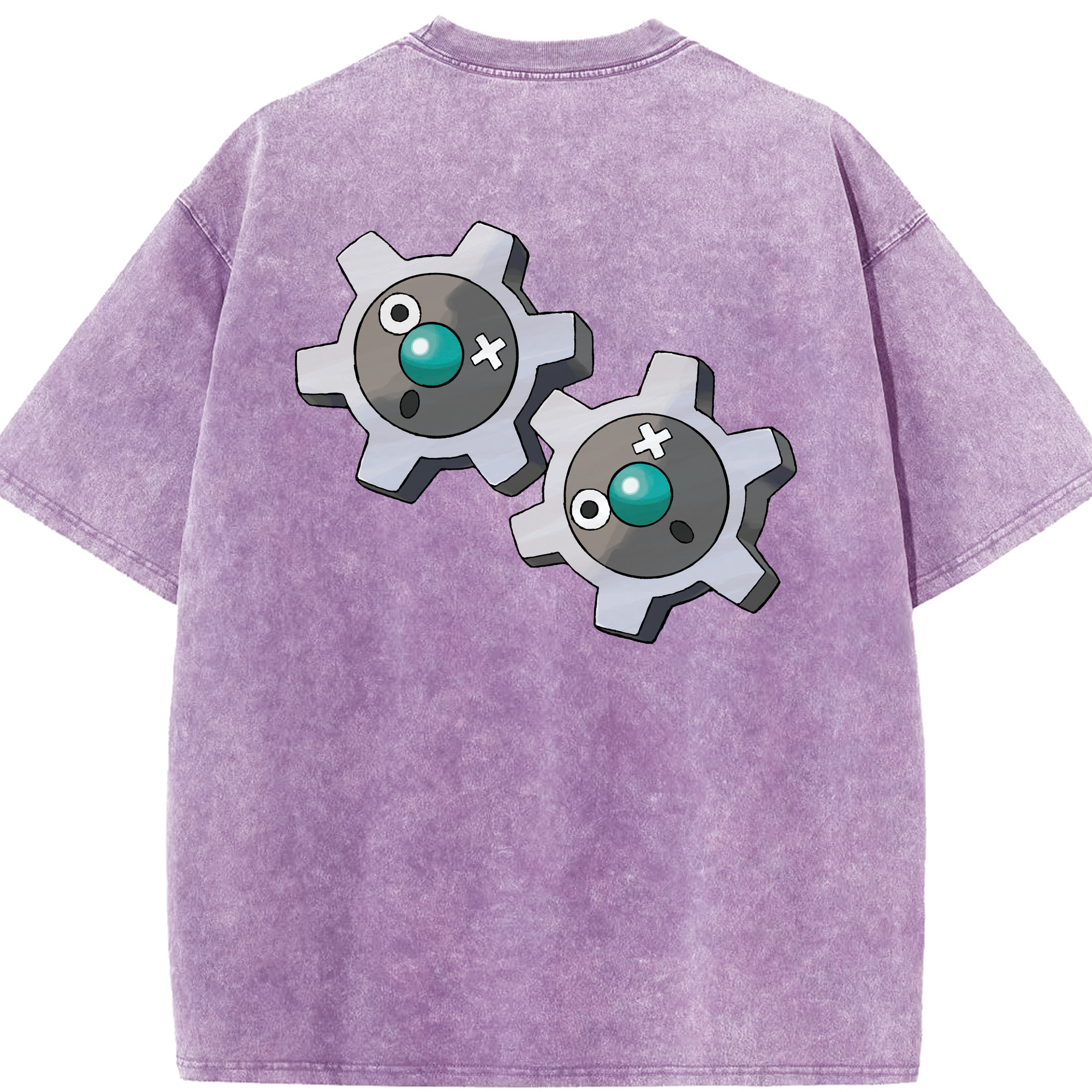 （画像用） ポケットモンスター Pokémon 綿100% ヴィンテージ風 半袖Tシャツ（背面プリント）