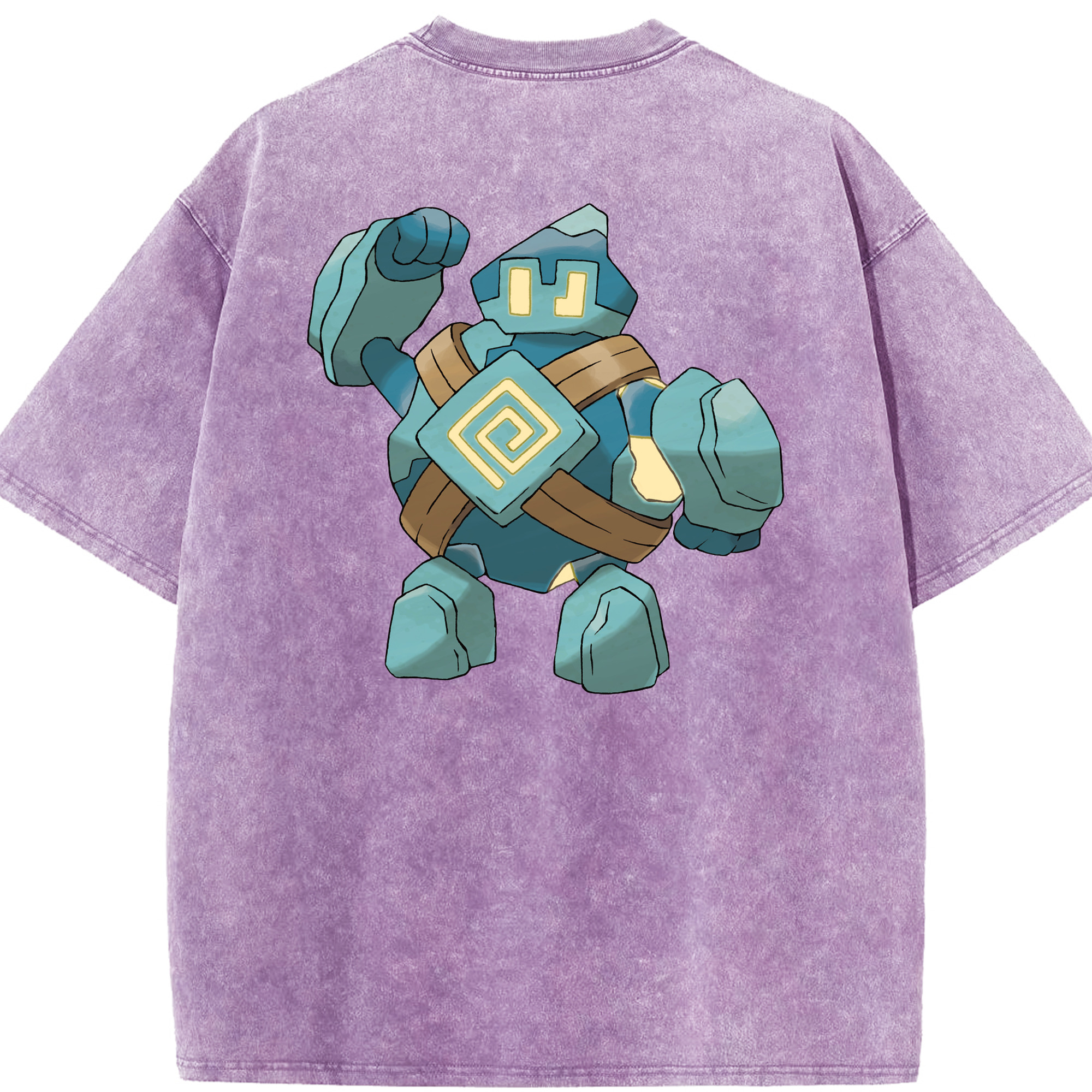 （画像用） ポケットモンスター Pokémon 綿100% ヴィンテージ風 半袖Tシャツ（背面プリント）