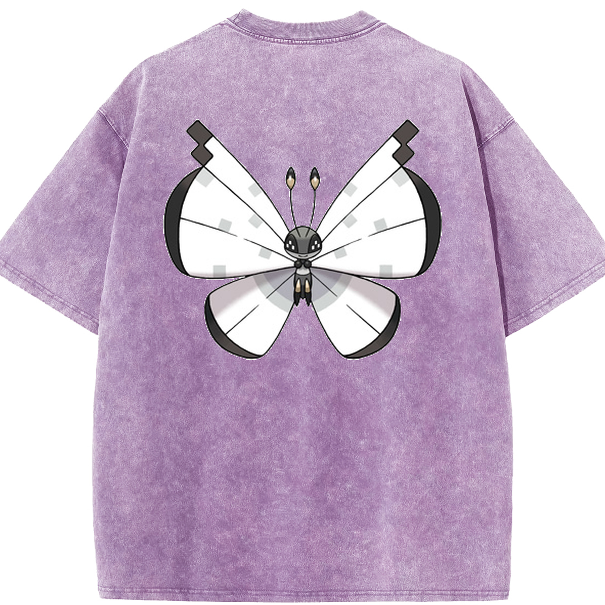 （画像用） ポケットモンスター Pokémon 綿100% ヴィンテージ風 半袖Tシャツ（背面プリント）