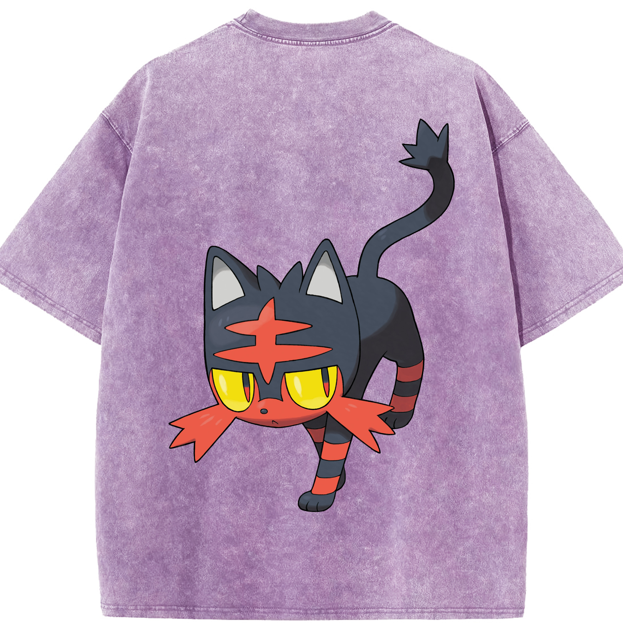 （画像用） ポケットモンスター Pokémon 綿100% ヴィンテージ風 半袖Tシャツ（背面プリント）