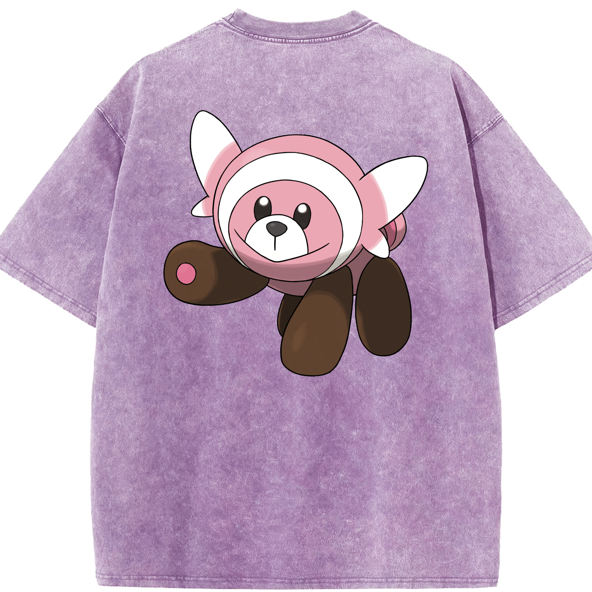 （画像用） ポケットモンスター Pokémon 綿100% ヴィンテージ風 半袖Tシャツ（背面プリント）