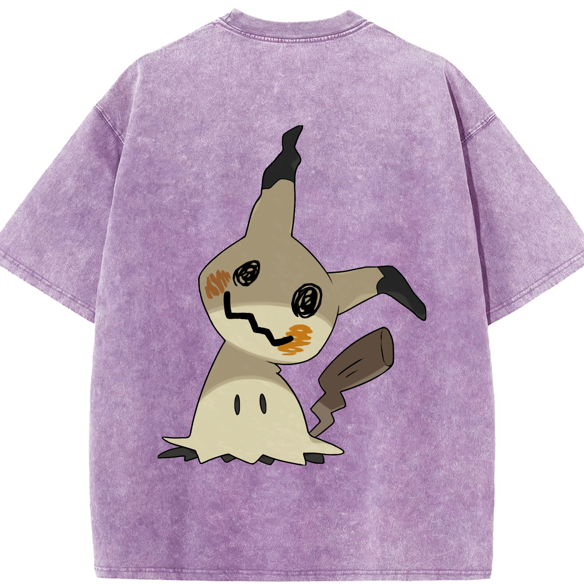 （画像用） ポケットモンスター Pokémon 綿100% ヴィンテージ風 半袖Tシャツ（背面プリント）