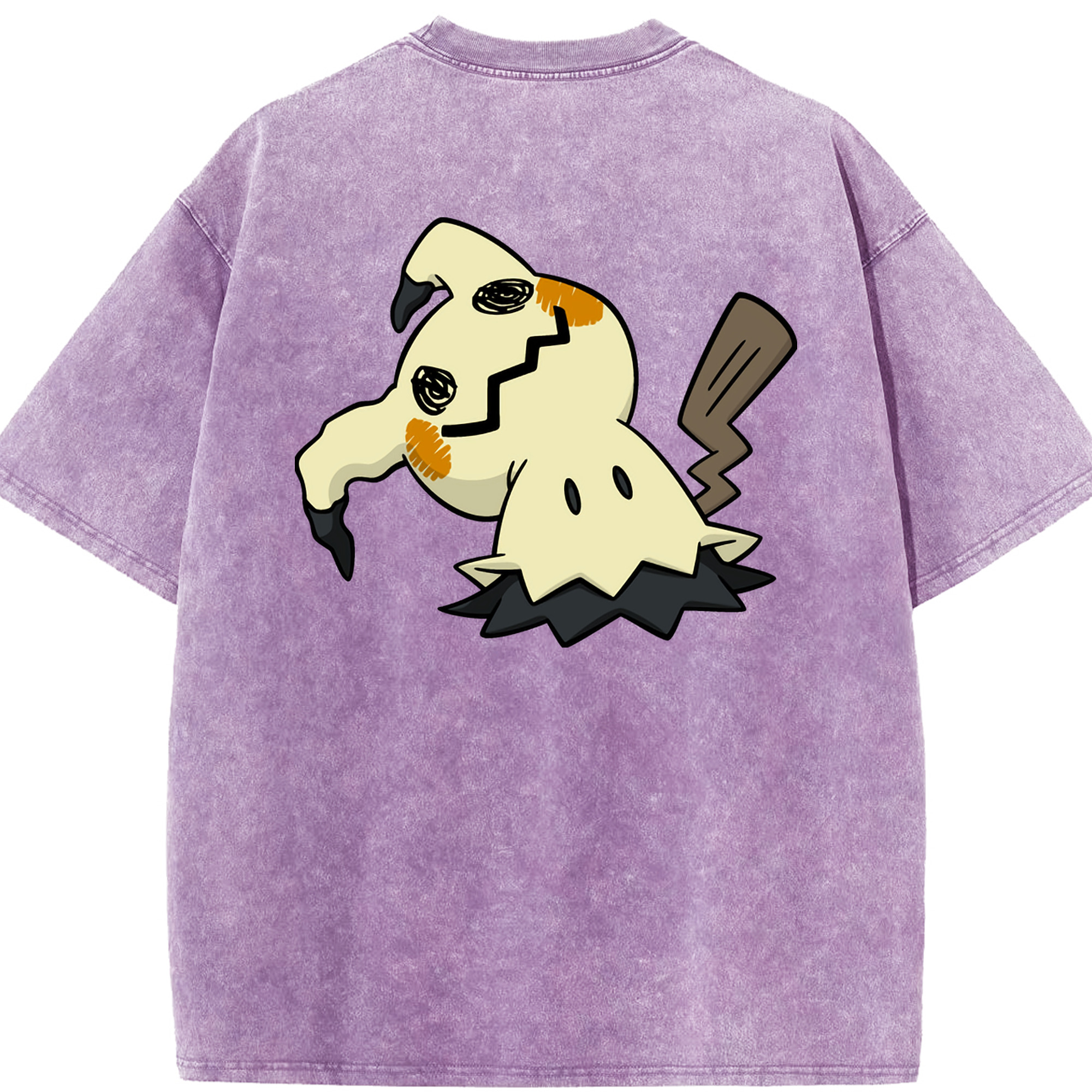 （画像用） ポケットモンスター Pokémon 綿100% ヴィンテージ風 半袖Tシャツ（背面プリント）