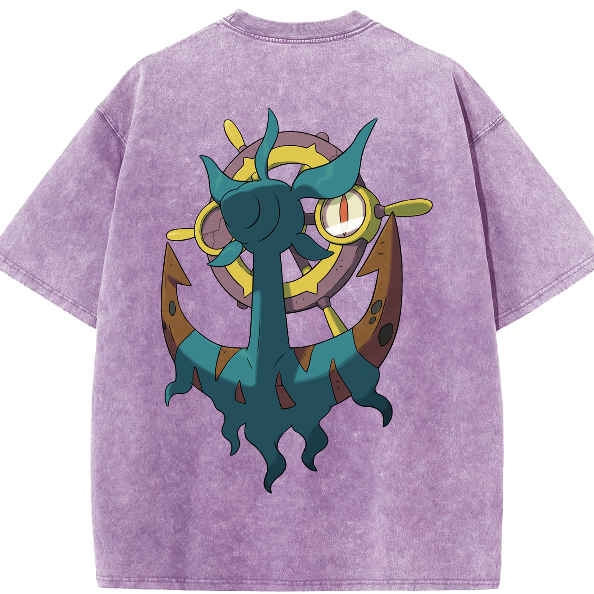 （画像用） ポケットモンスター Pokémon 綿100% ヴィンテージ風 半袖Tシャツ（背面プリント）