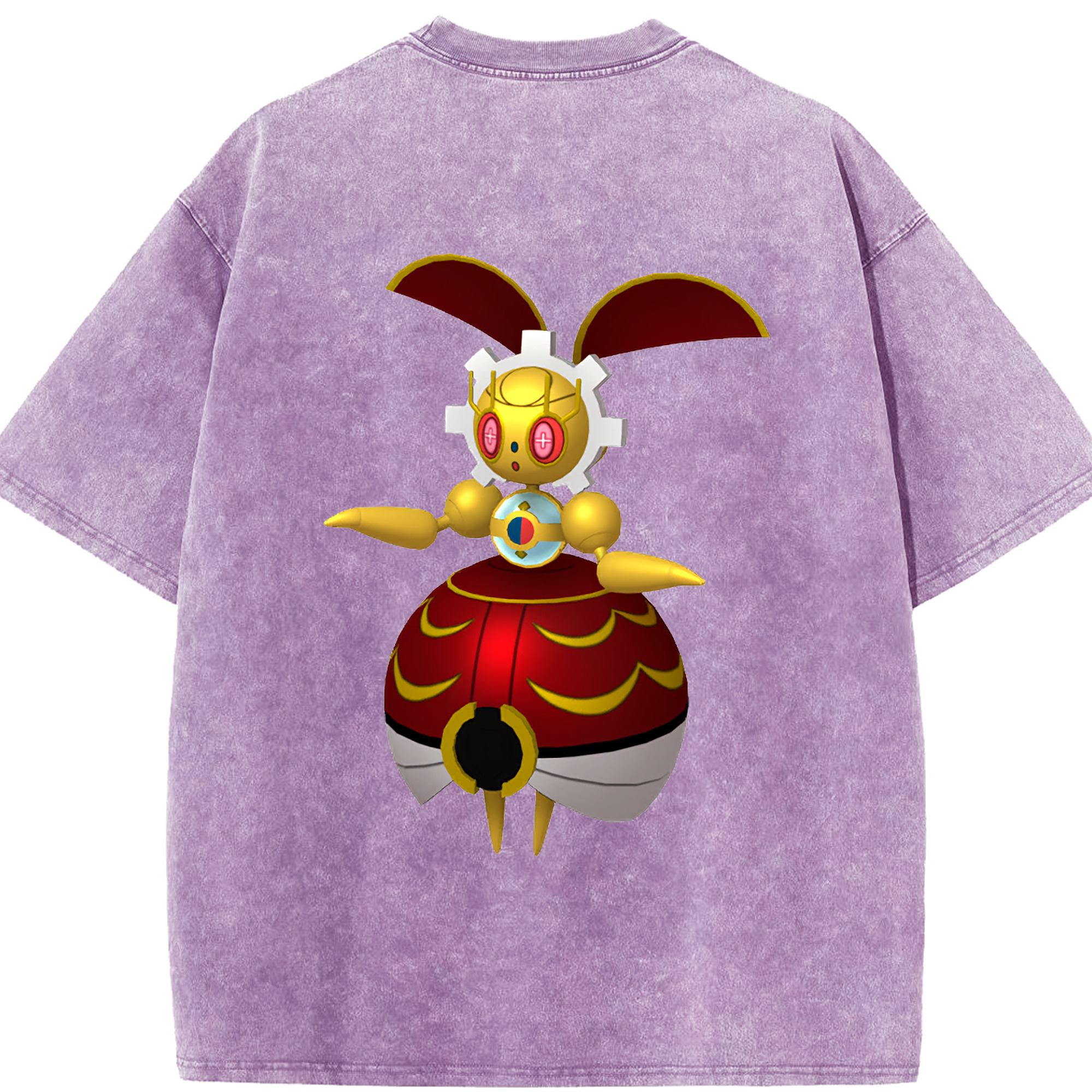 （画像用） ポケットモンスター Pokémon 綿100% ヴィンテージ風 半袖Tシャツ（背面プリント）
