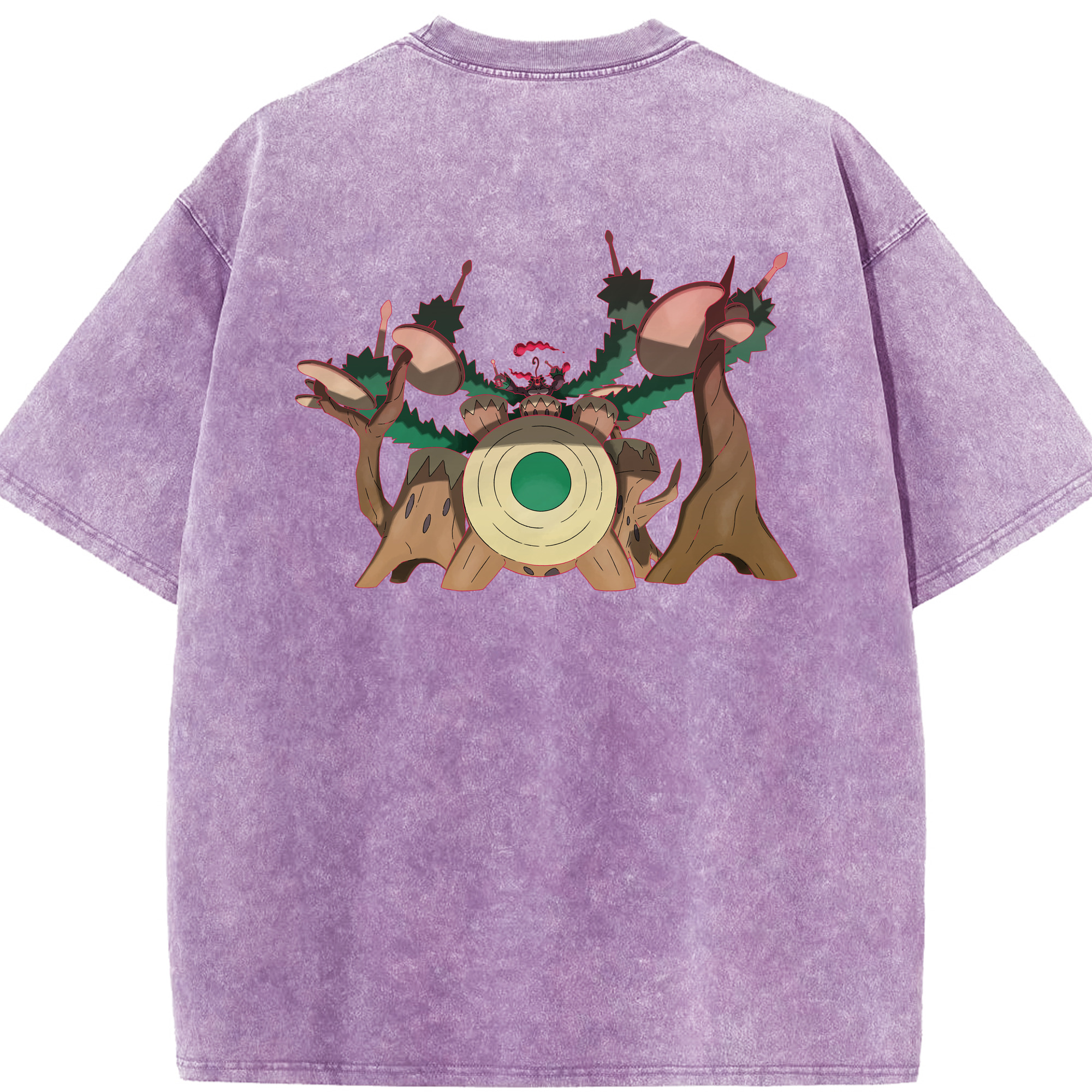 （画像用） ポケットモンスター Pokémon 綿100% ヴィンテージ風 半袖Tシャツ（背面プリント）