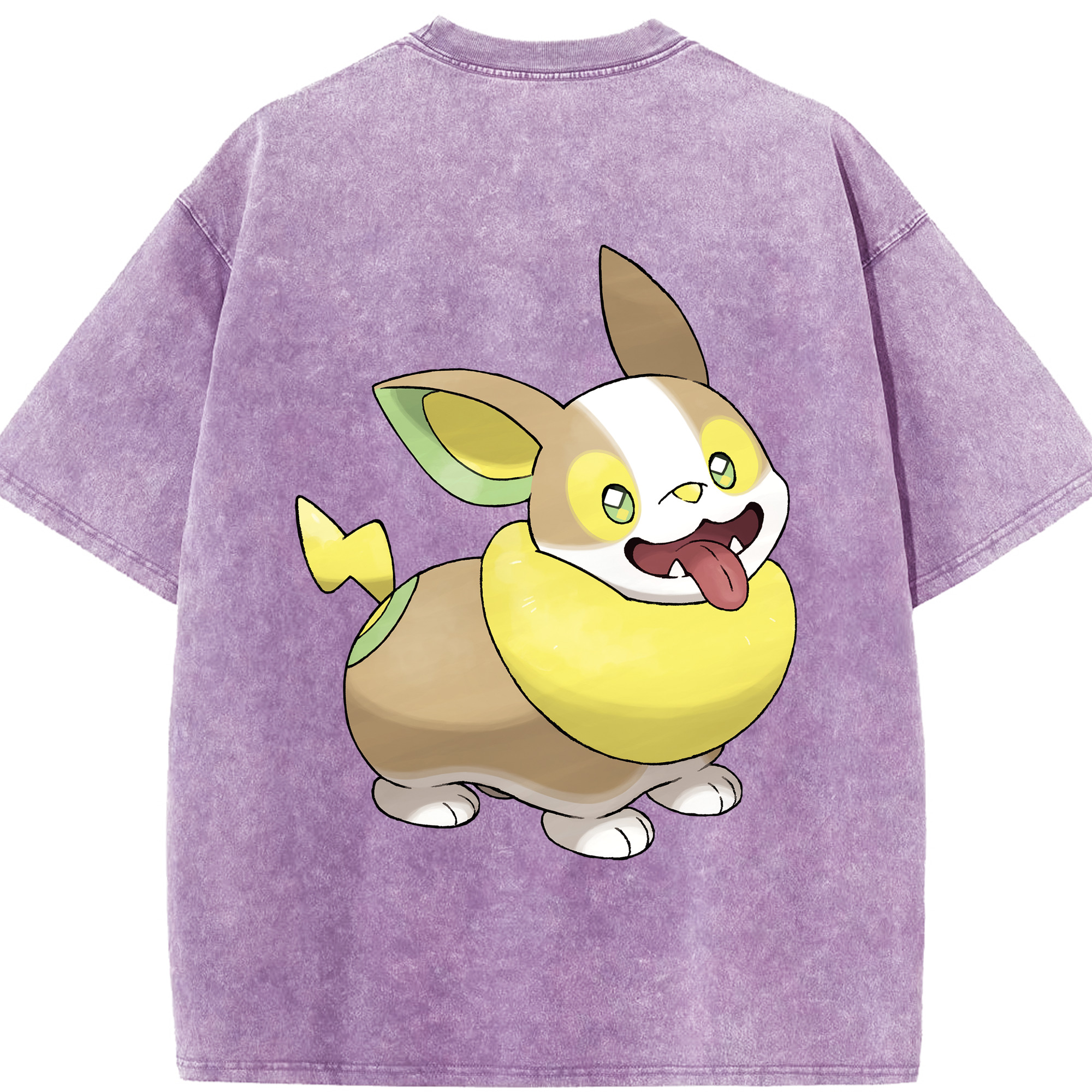 （画像用） ポケットモンスター Pokémon 綿100% ヴィンテージ風 半袖Tシャツ（背面プリント）