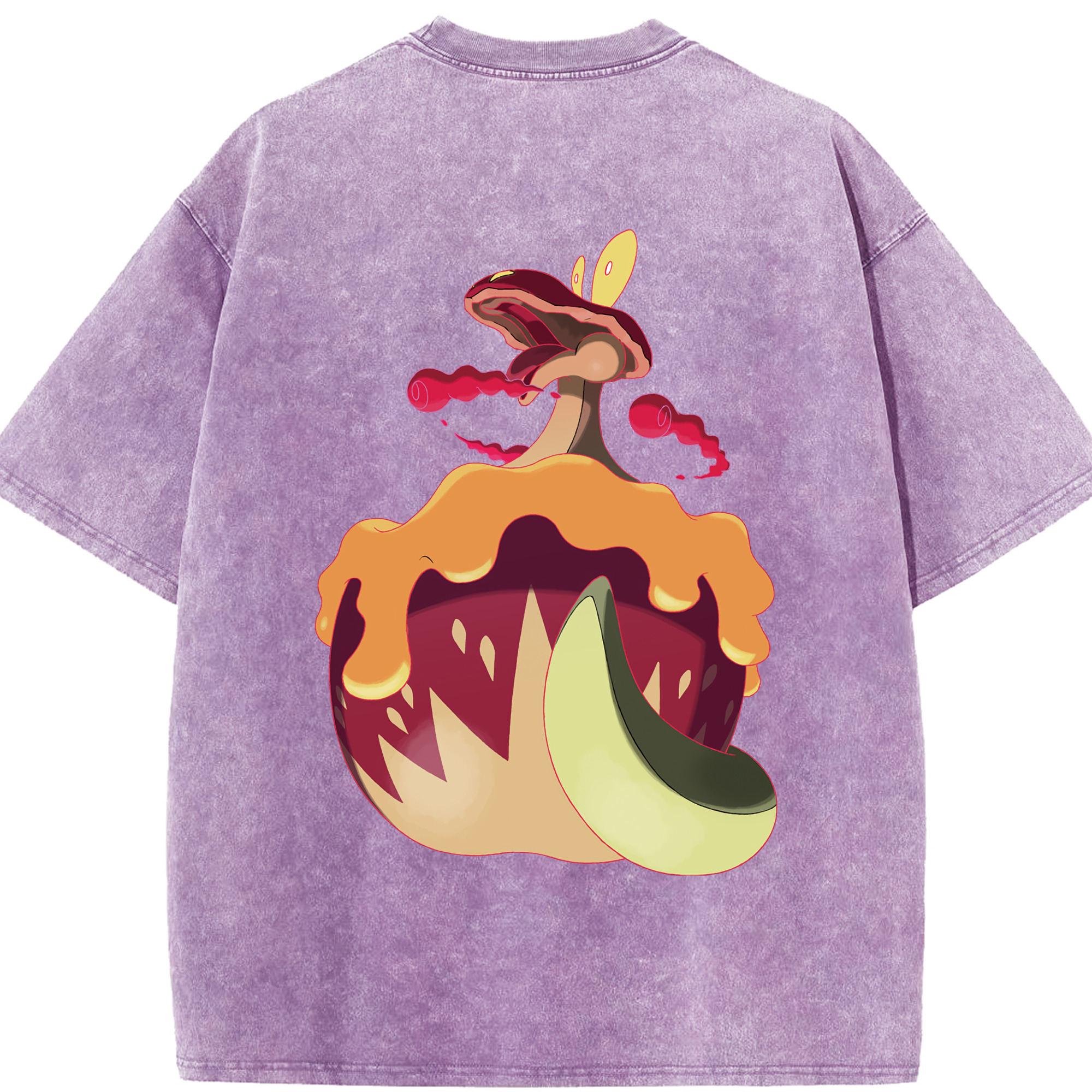 （画像用） ポケットモンスター Pokémon 綿100% ヴィンテージ風 半袖Tシャツ（背面プリント）