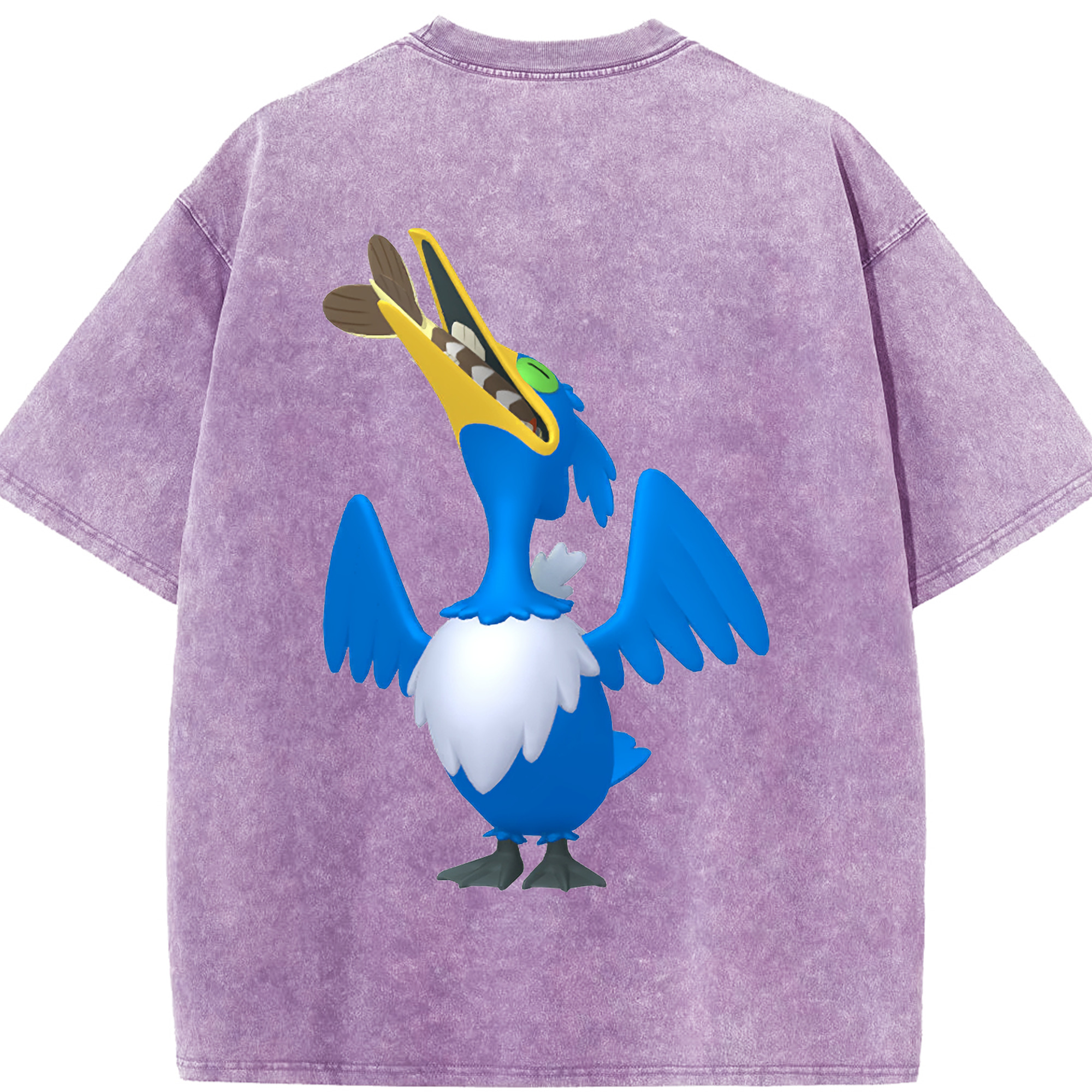 （画像用） ポケットモンスター Pokémon 綿100% ヴィンテージ風 半袖Tシャツ（背面プリント）