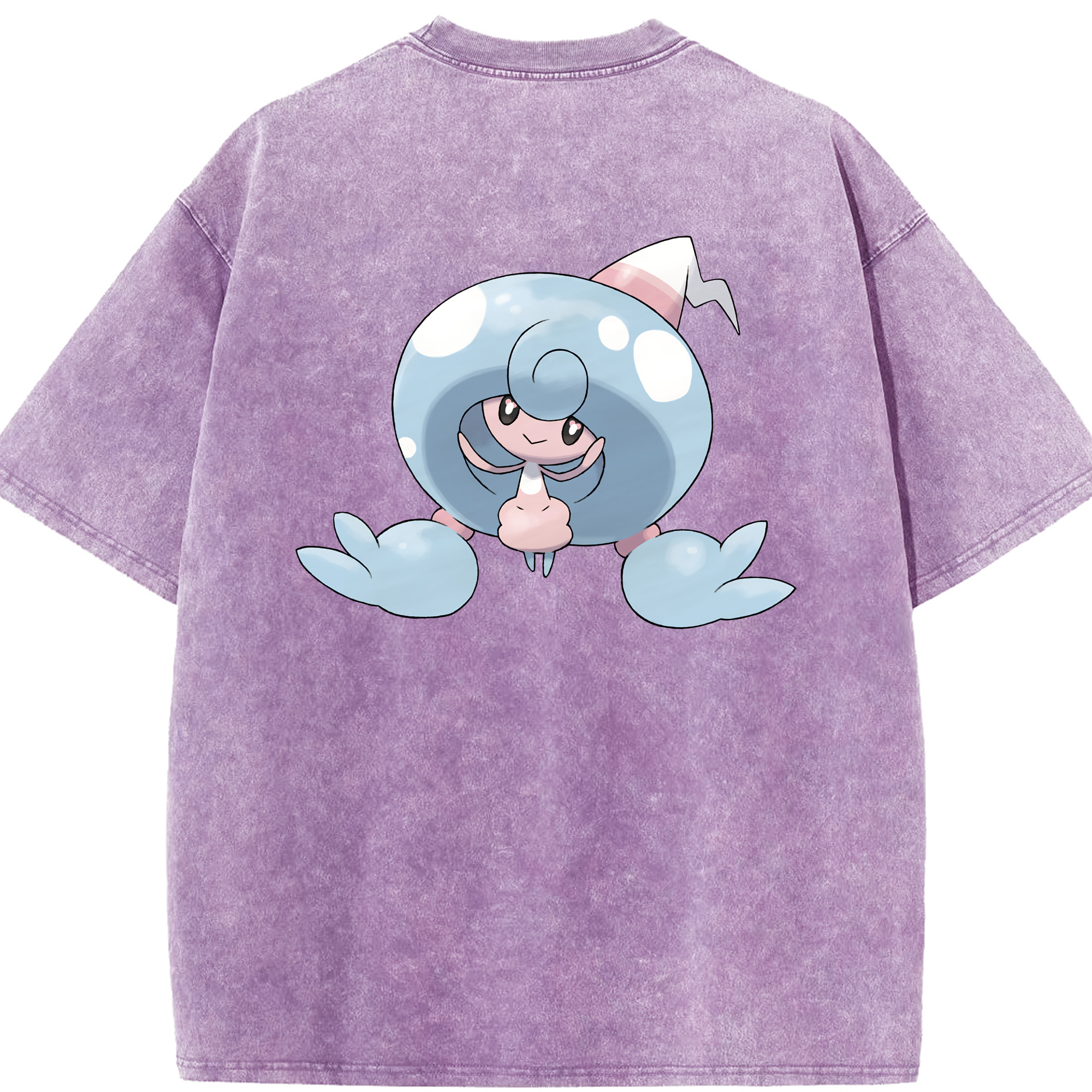 （画像用） ポケットモンスター Pokémon 綿100% ヴィンテージ風 半袖Tシャツ（背面プリント）