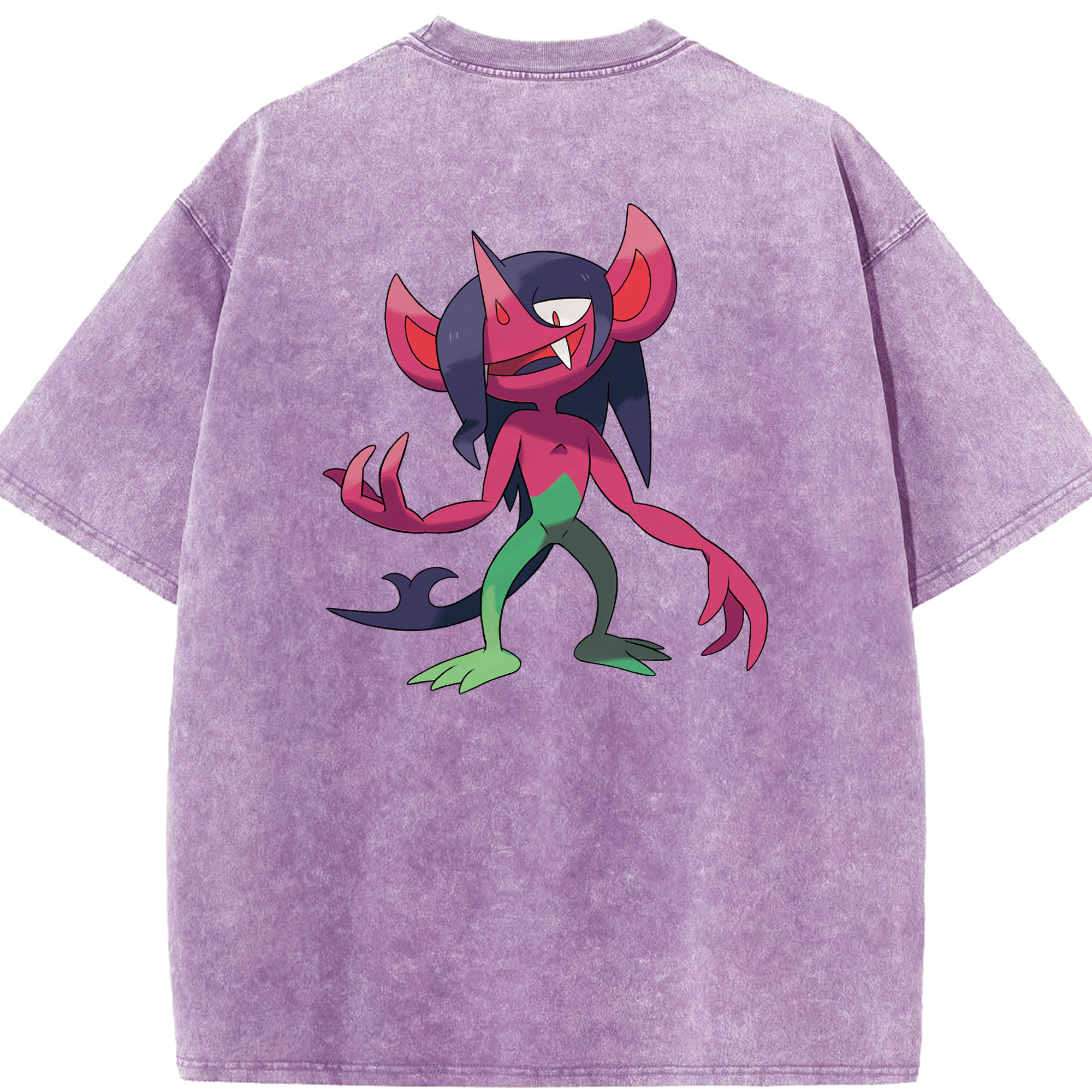 （画像用） ポケットモンスター Pokémon 綿100% ヴィンテージ風 半袖Tシャツ（背面プリント）