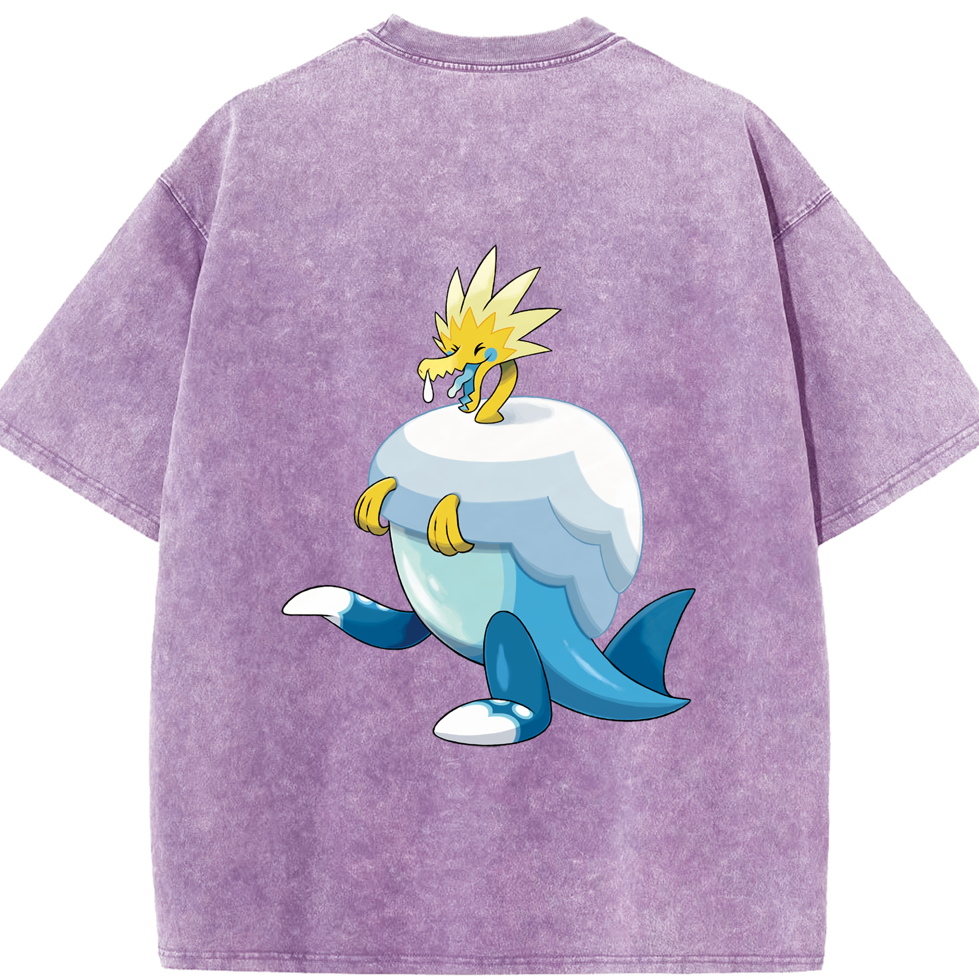 （画像用） ポケットモンスター Pokémon 綿100% ヴィンテージ風 半袖Tシャツ（背面プリント）