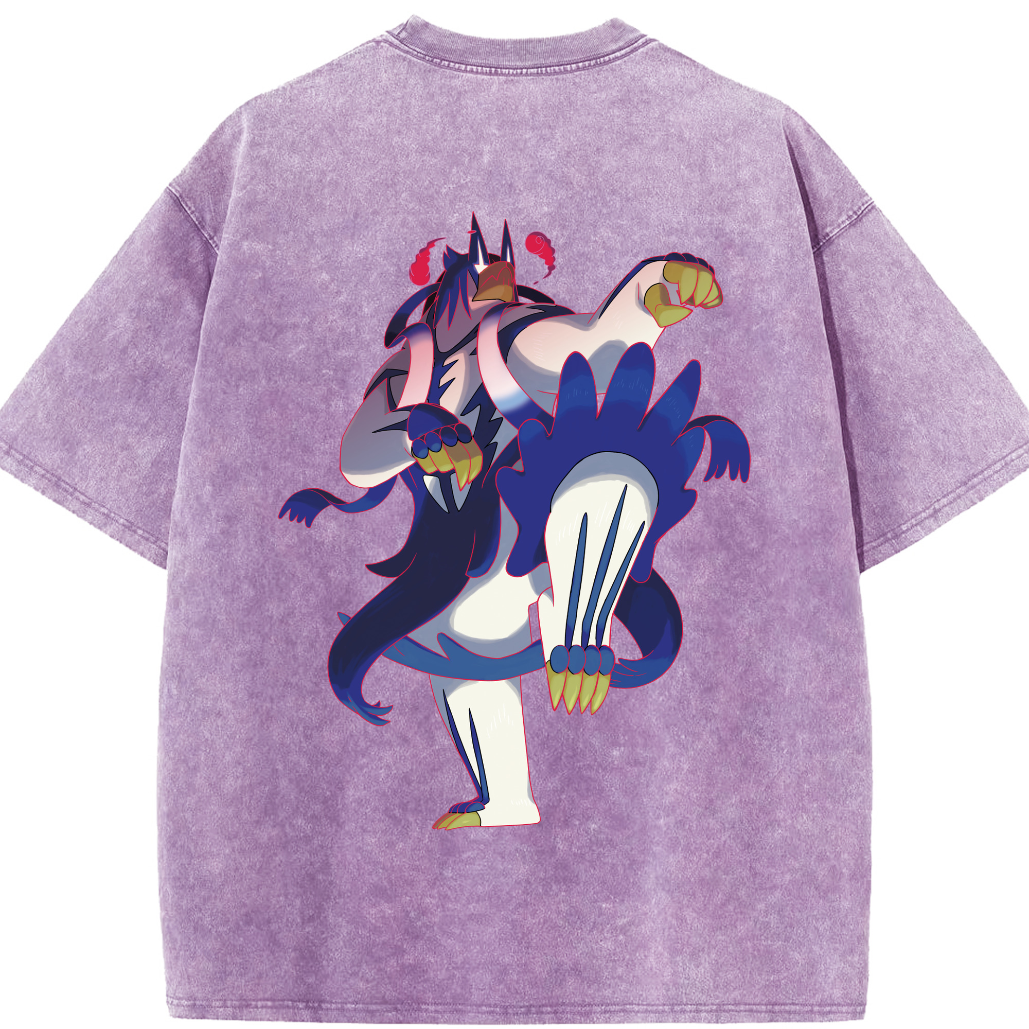 （画像用） ポケットモンスター Pokémon 綿100% ヴィンテージ風 半袖Tシャツ（背面プリント）