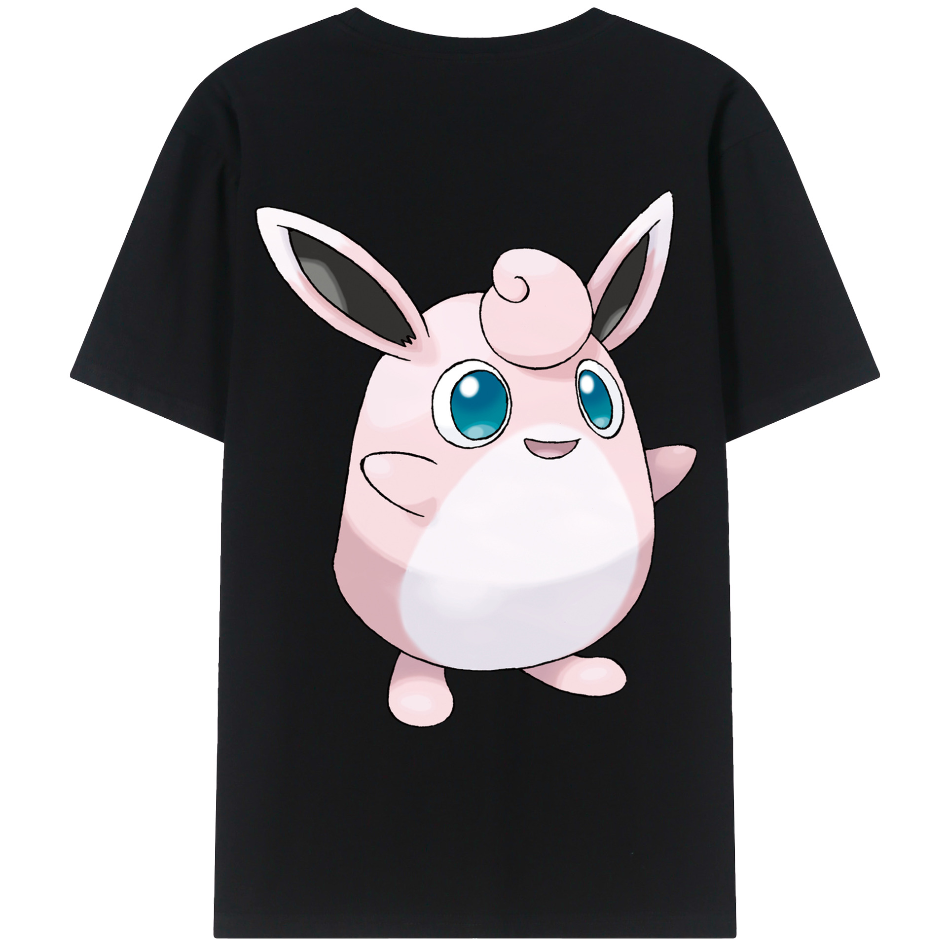（画像用） ポケットモンスター Pokémon 綿100％ メンズ半袖Tシャツ（バックプリント） 通気性