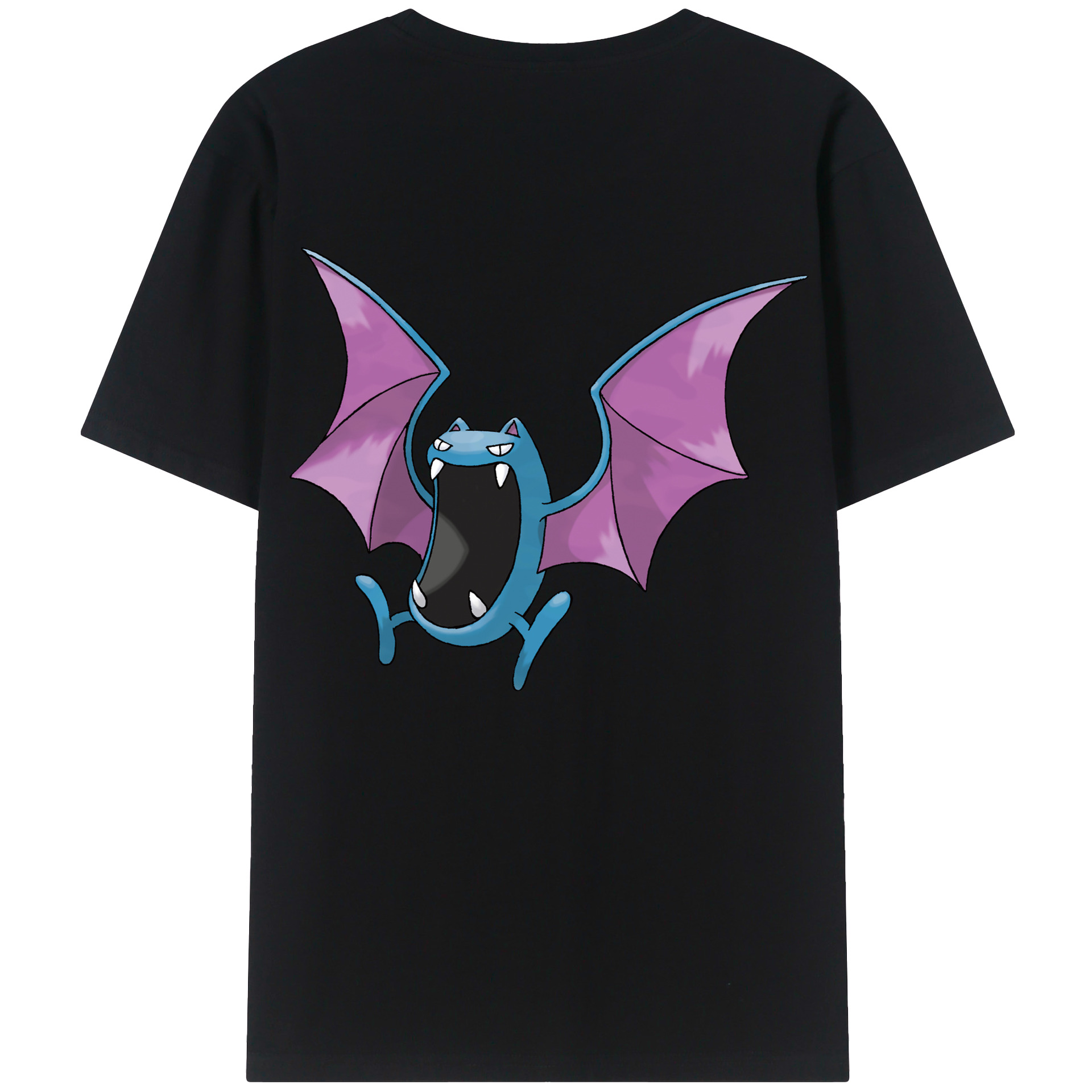 （画像用） ポケットモンスター Pokémon 綿100％ メンズ半袖Tシャツ（バックプリント） 通気性