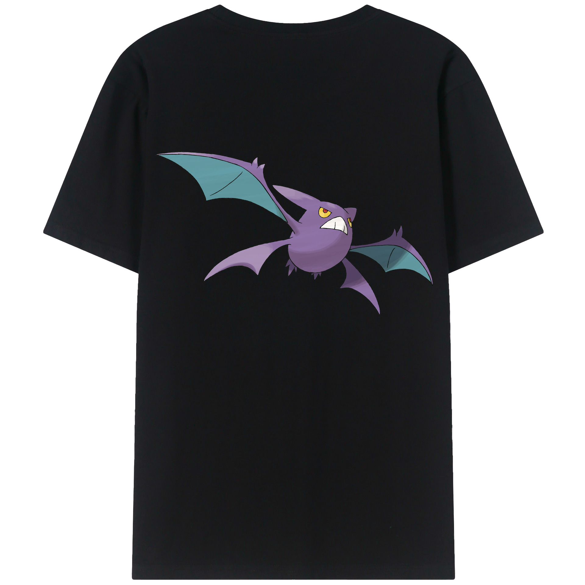 （画像用） ポケットモンスター Pokémon 綿100％ メンズ半袖Tシャツ（バックプリント） 通気性