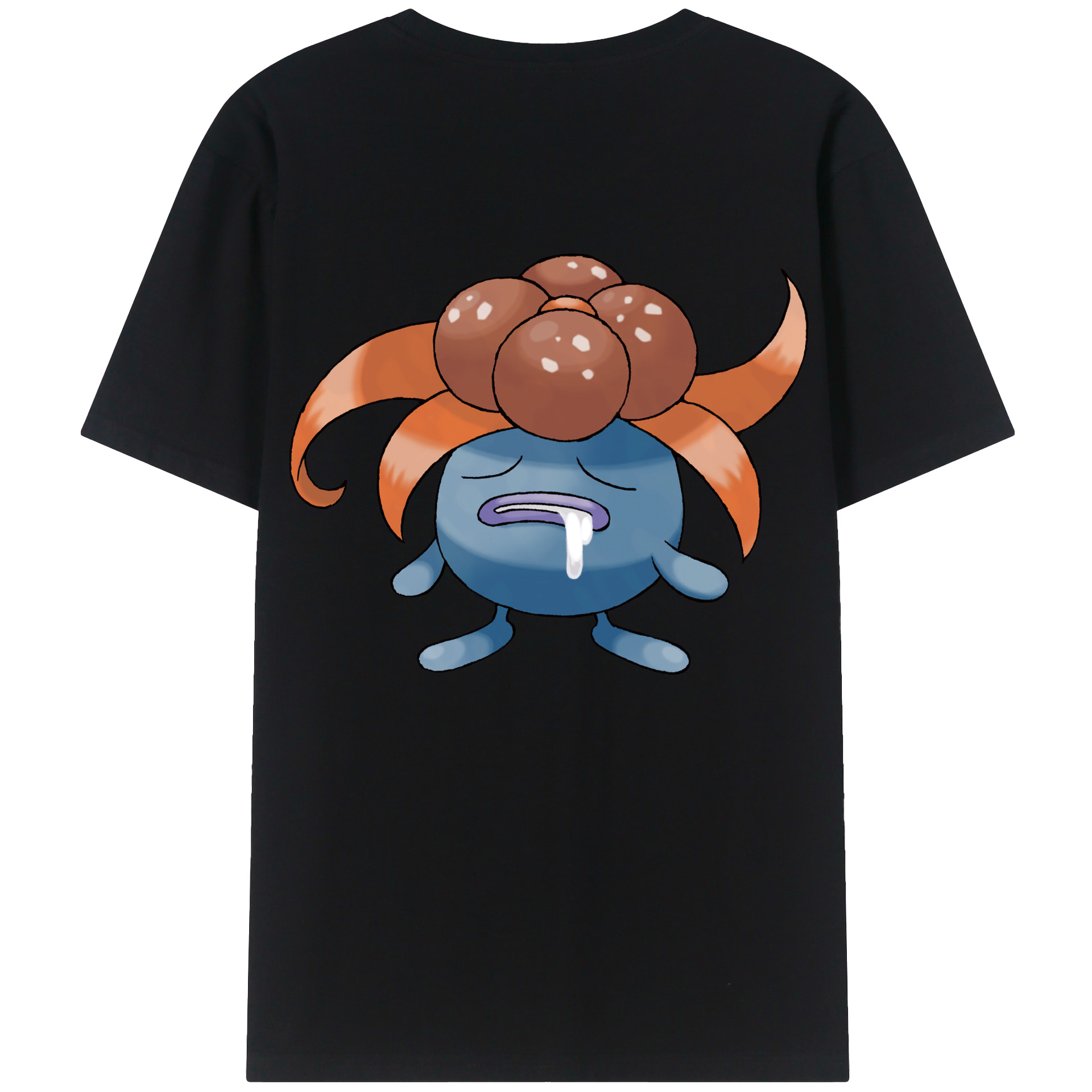 （画像用） ポケットモンスター Pokémon 綿100％ メンズ半袖Tシャツ（バックプリント） 通気性