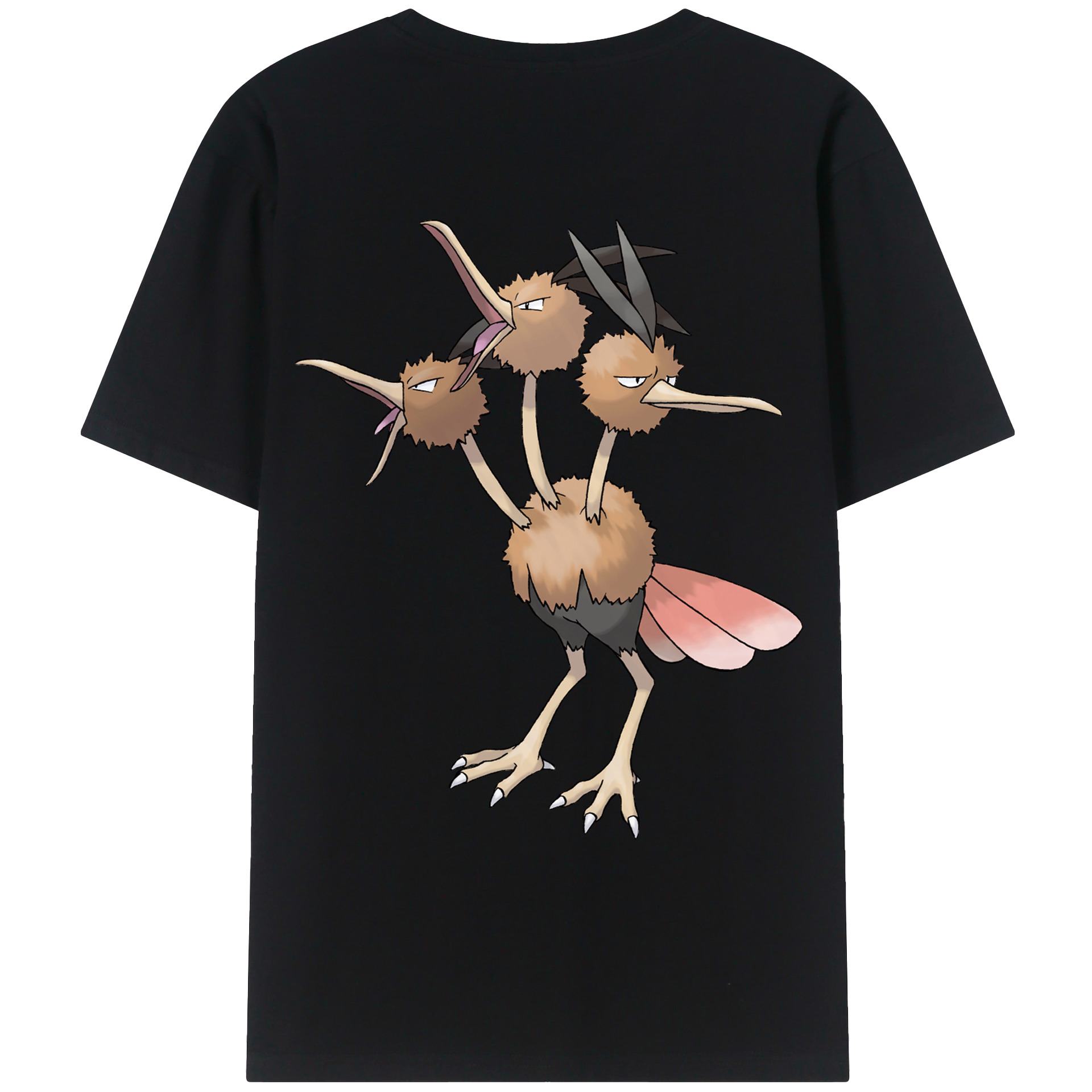 （画像用） ポケットモンスター Pokémon 綿100％ メンズ半袖Tシャツ（バックプリント） 通気性
