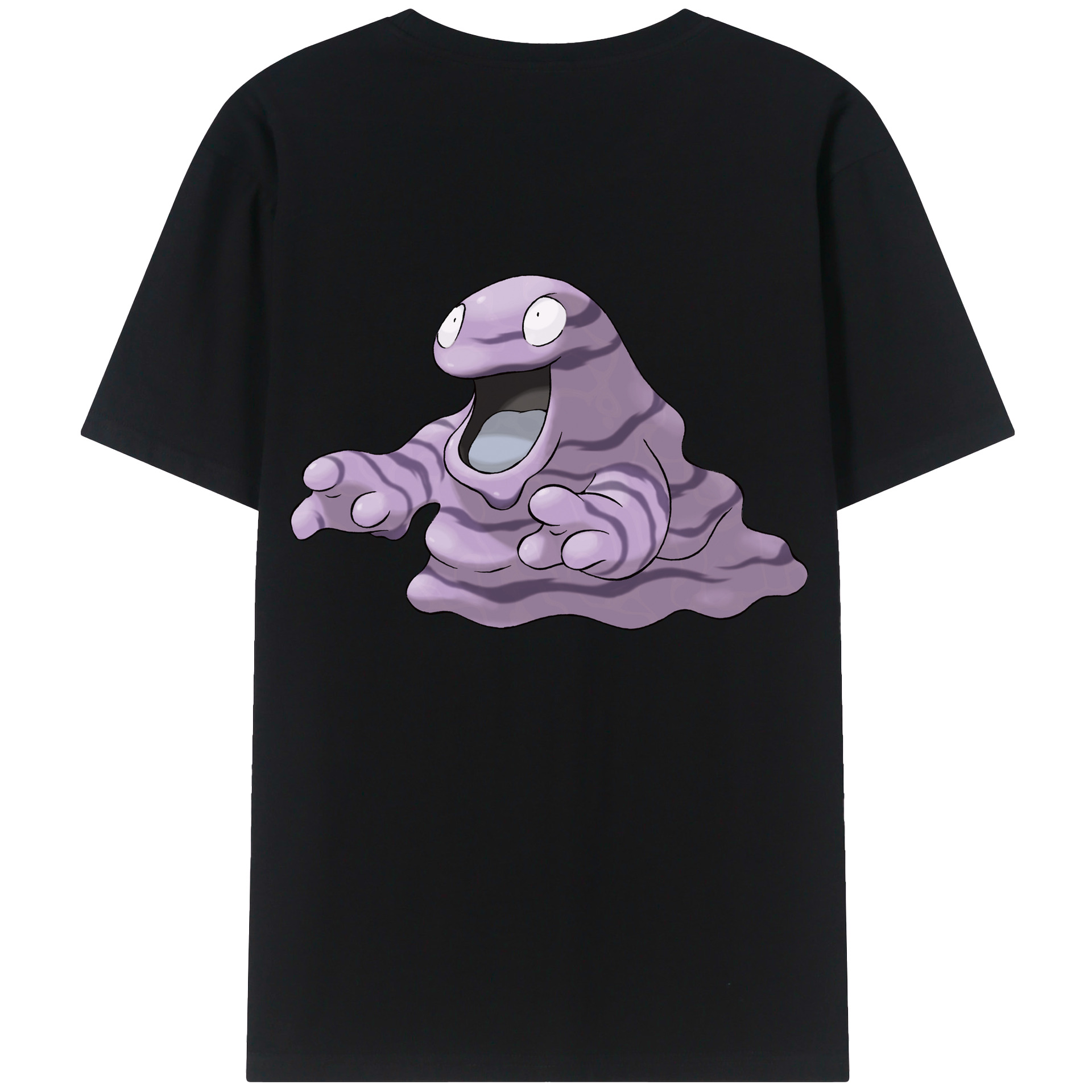 （画像用） ポケットモンスター Pokémon 綿100％ メンズ半袖Tシャツ（バックプリント） 通気性