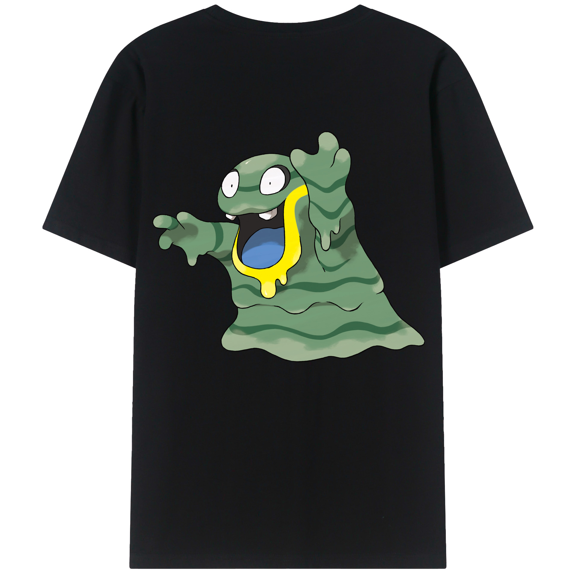 （画像用） ポケットモンスター Pokémon 綿100％ メンズ半袖Tシャツ（バックプリント） 通気性