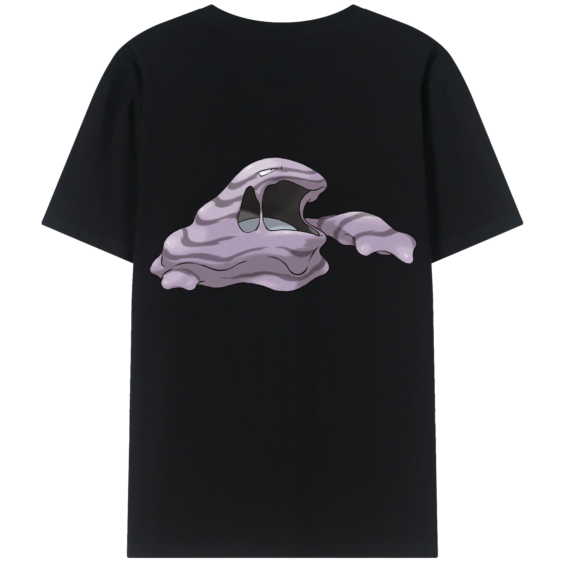 （画像用） ポケットモンスター Pokémon 綿100％ メンズ半袖Tシャツ（バックプリント） 通気性