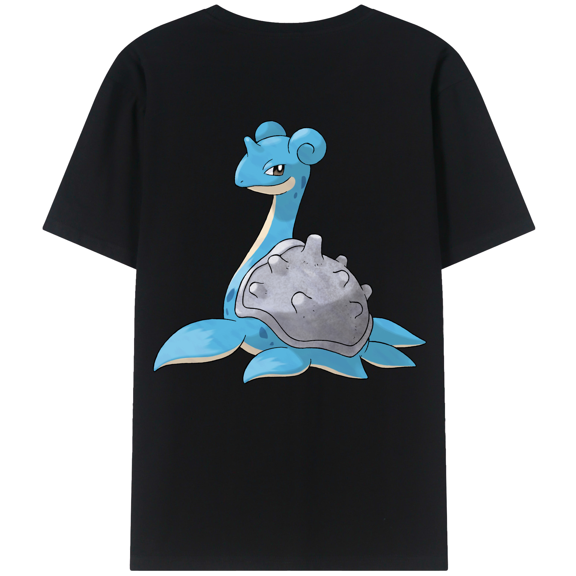 （画像用） ポケットモンスター Pokémon 綿100％ メンズ半袖Tシャツ（バックプリント） 通気性