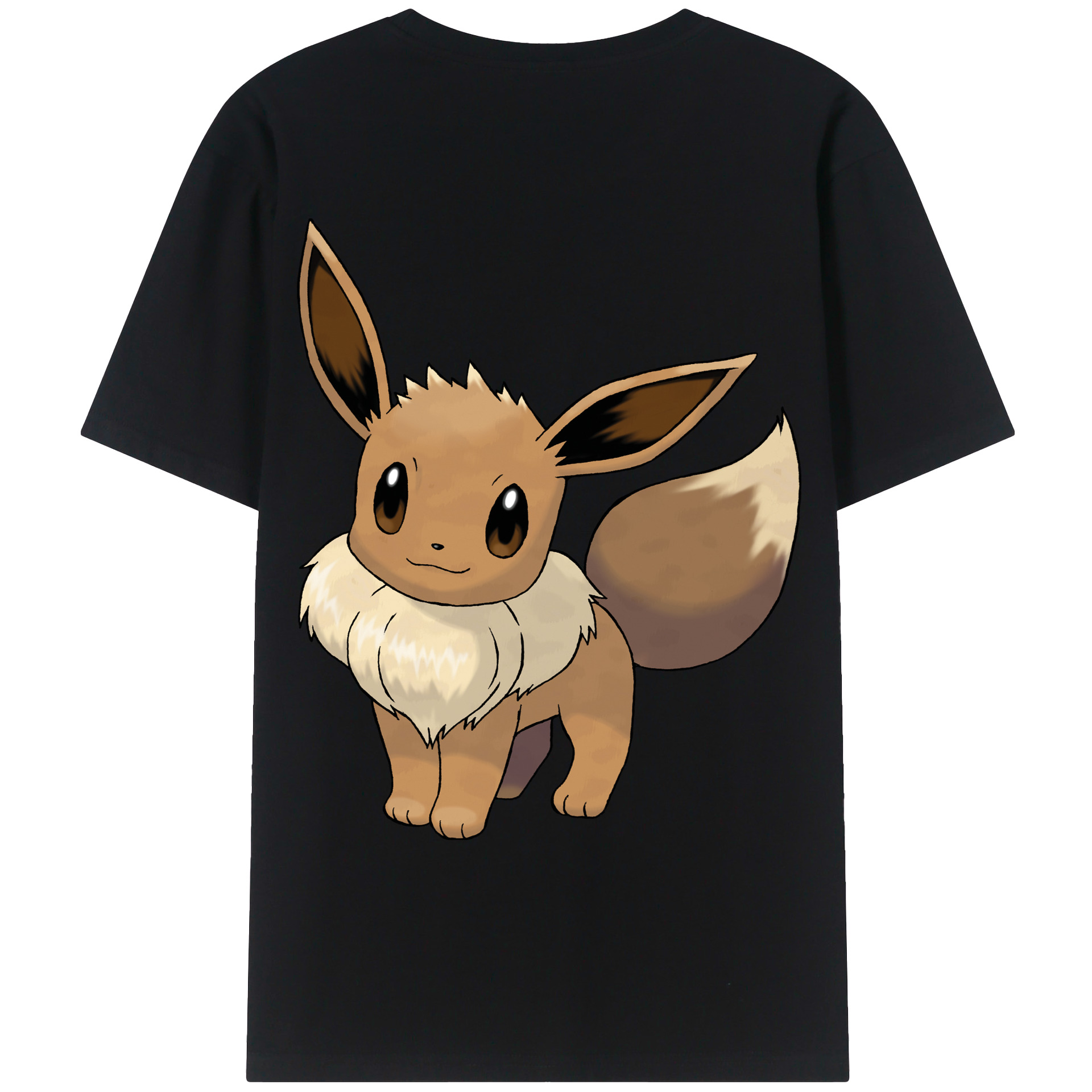 （画像用） ポケットモンスター Pokémon 綿100％ メンズ半袖Tシャツ（バックプリント） 通気性