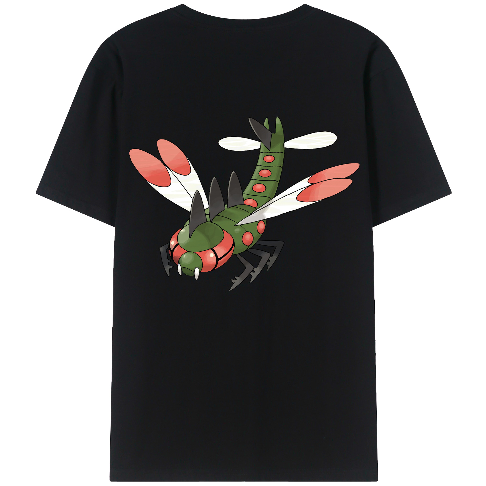 （画像用） ポケットモンスター Pokémon 綿100％ メンズ半袖Tシャツ（バックプリント） 通気性