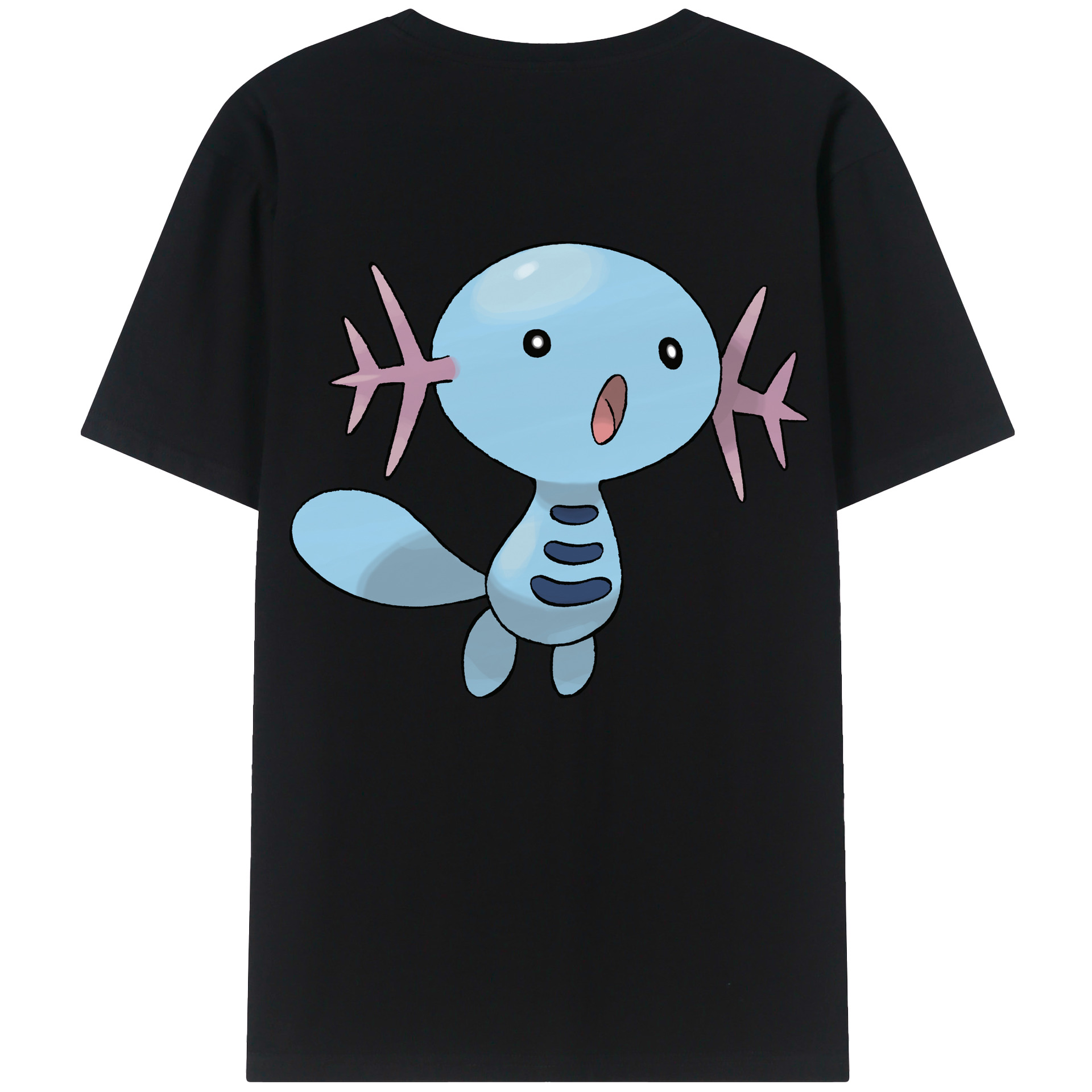 （画像用） ポケットモンスター Pokémon 綿100％ メンズ半袖Tシャツ（バックプリント） 通気性