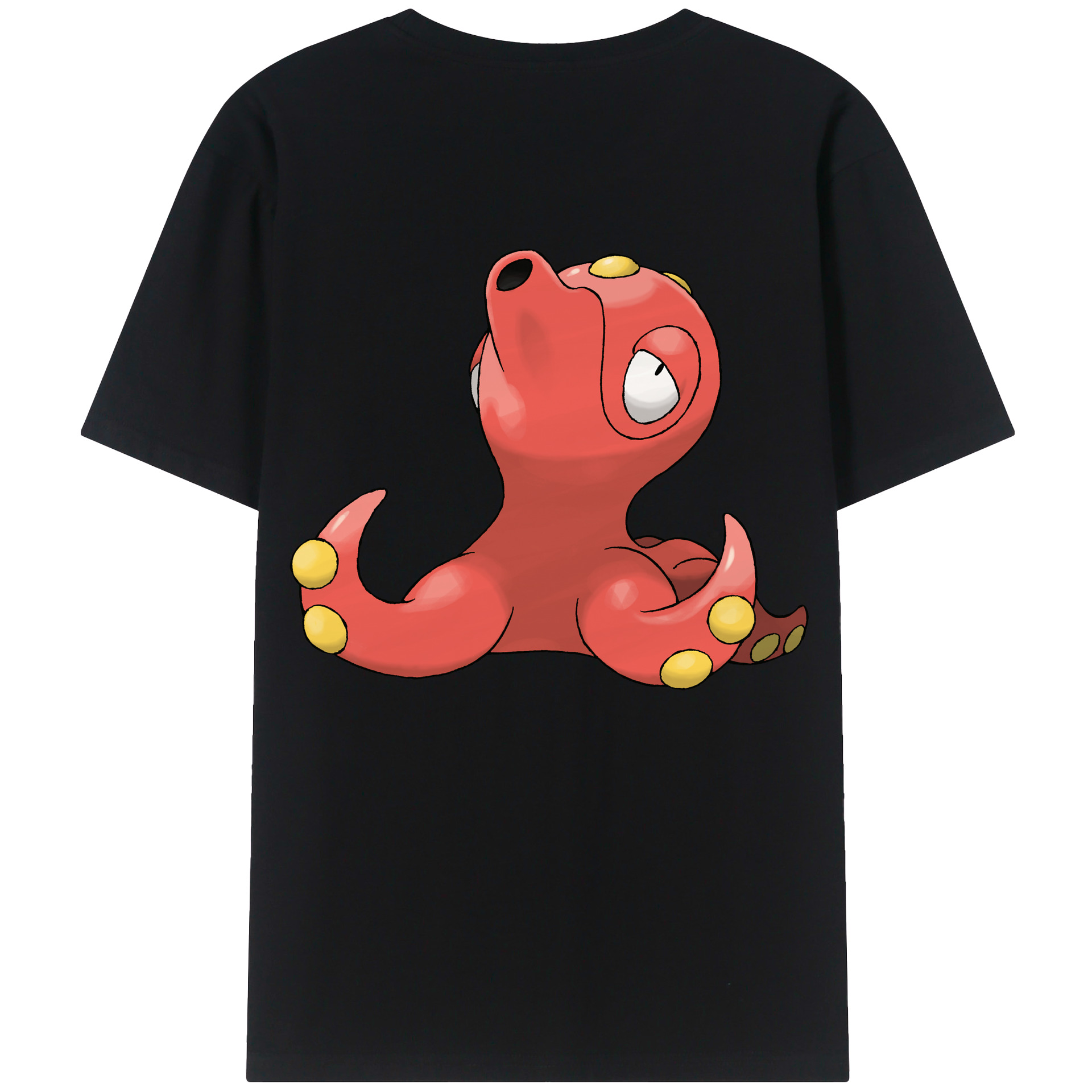 （画像用） ポケットモンスター Pokémon 綿100％ メンズ半袖Tシャツ（バックプリント） 通気性