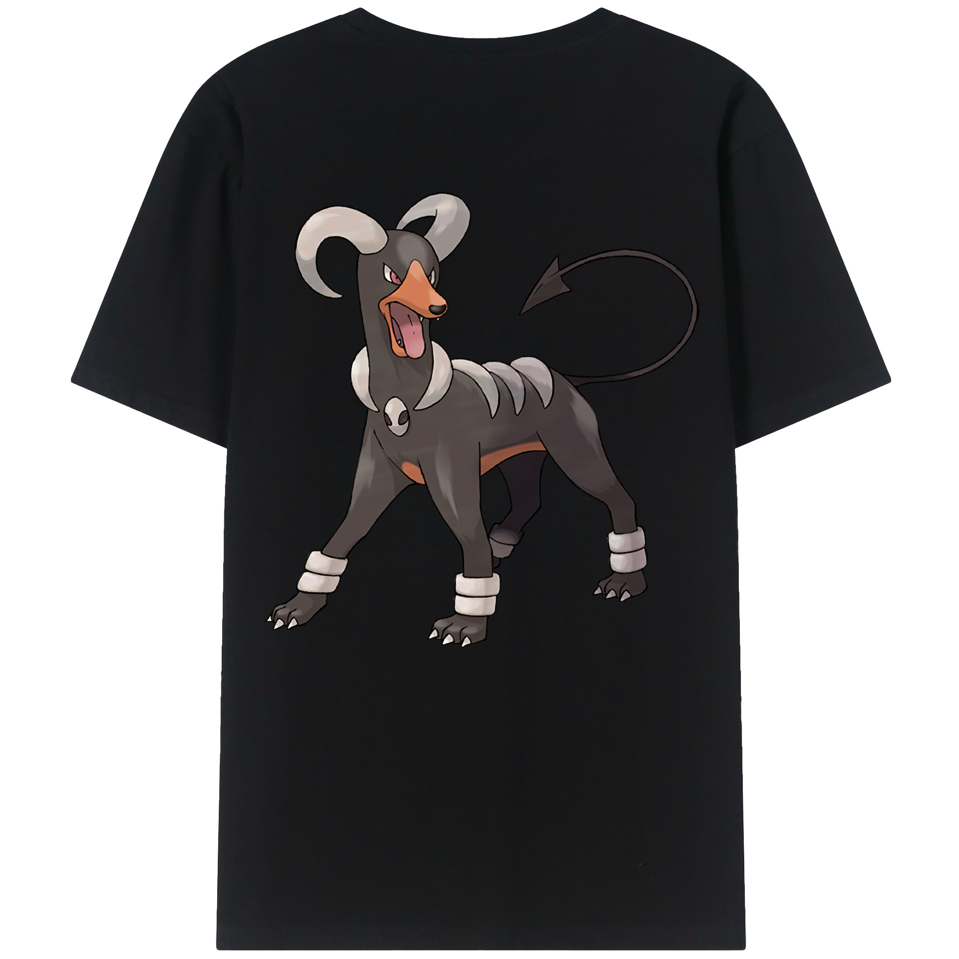 （画像用） ポケットモンスター Pokémon 綿100％ メンズ半袖Tシャツ（バックプリント） 通気性