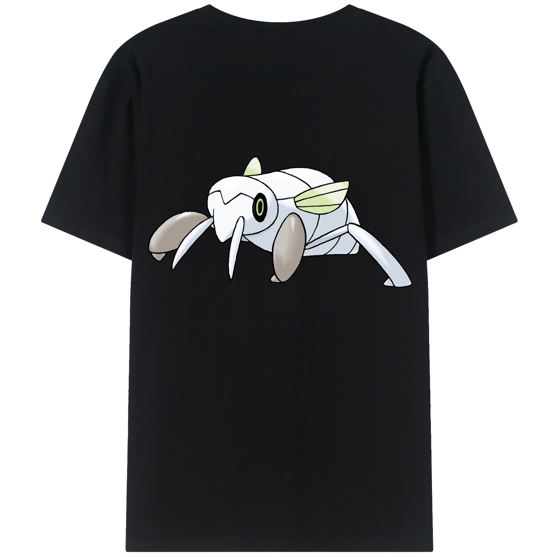 （画像用） ポケットモンスター Pokémon 綿100％ メンズ半袖Tシャツ（バックプリント） 通気性