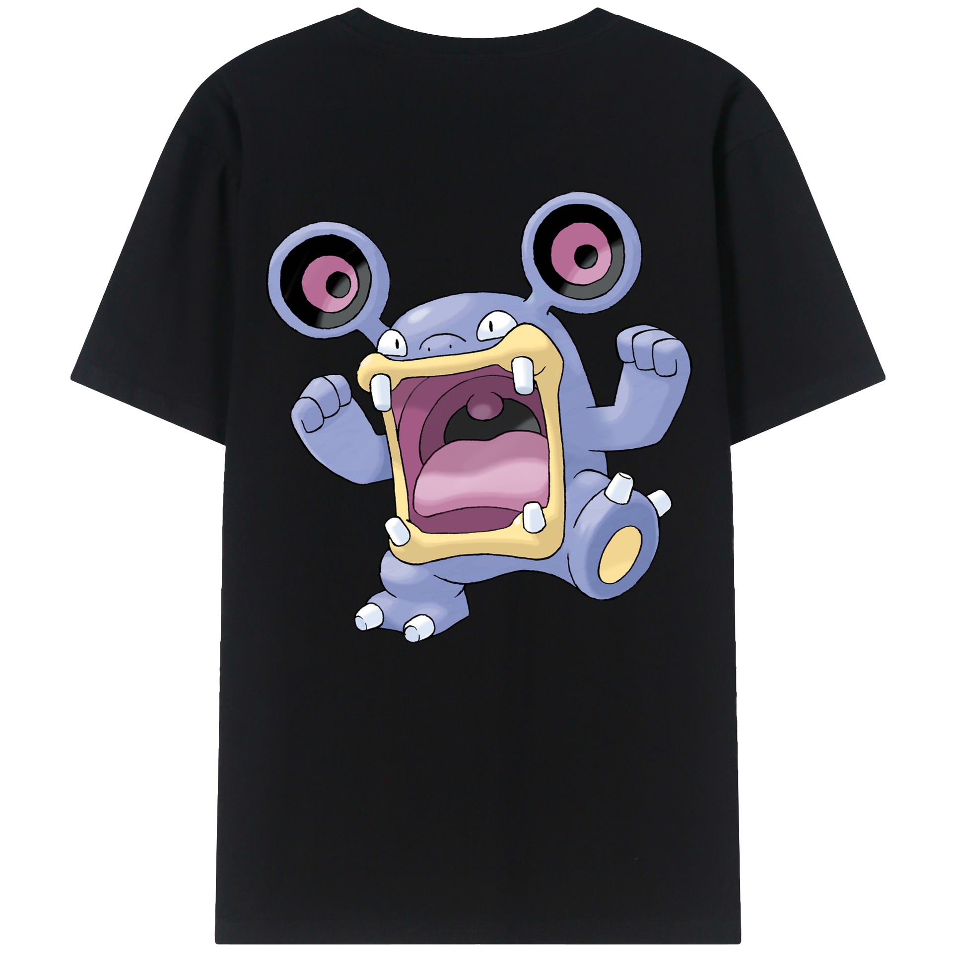 （画像用） ポケットモンスター Pokémon 綿100％ メンズ半袖Tシャツ（バックプリント） 通気性