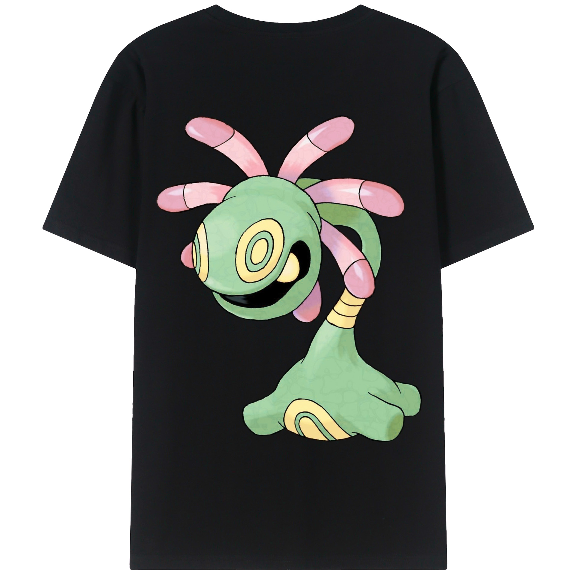 （画像用） ポケットモンスター Pokémon 綿100％ メンズ半袖Tシャツ（バックプリント） 通気性