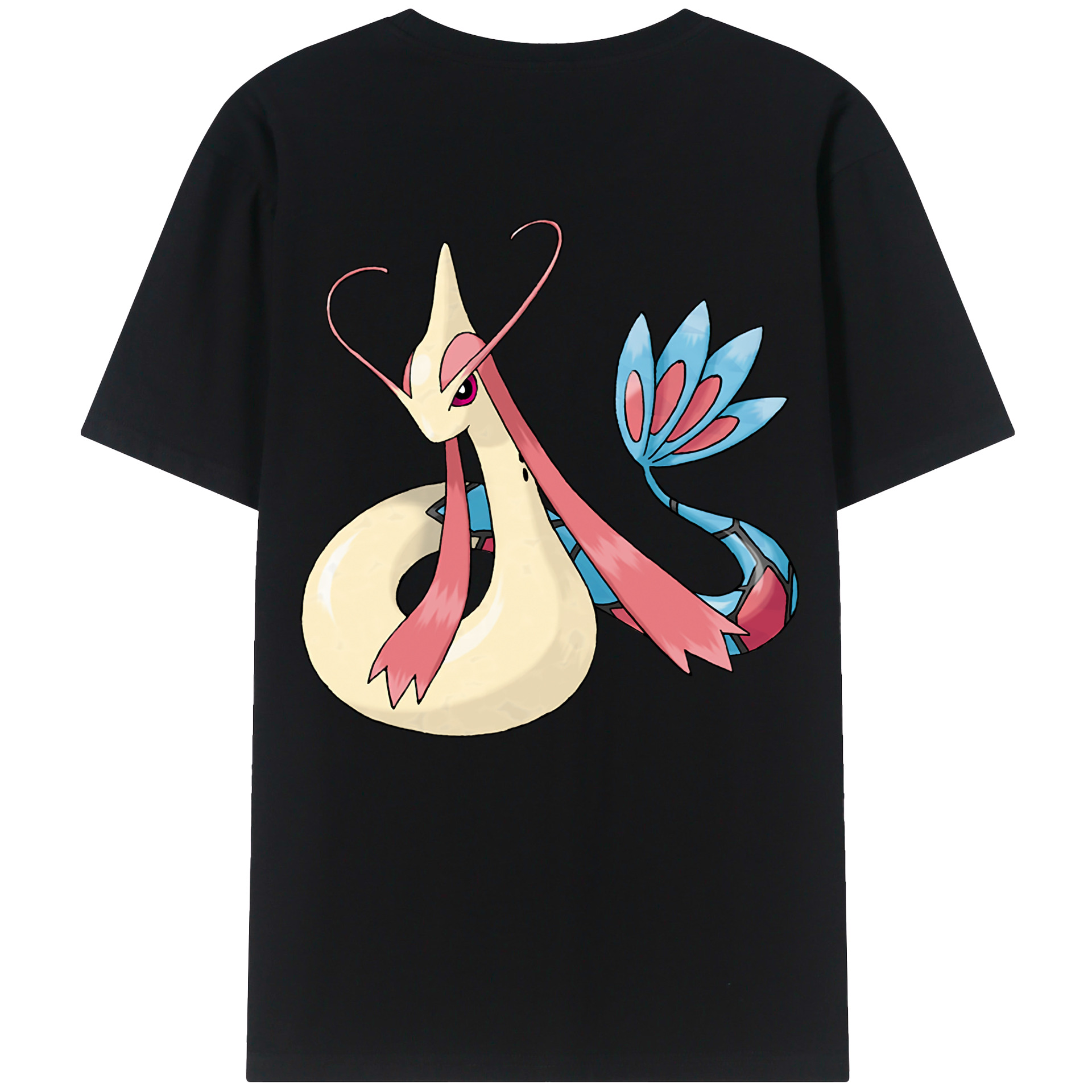 （画像用） ポケットモンスター Pokémon 綿100％ メンズ半袖Tシャツ（バックプリント） 通気性