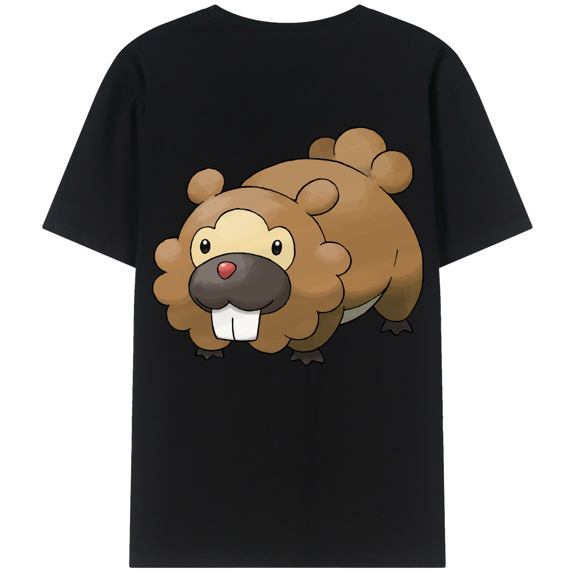 （画像用） ポケットモンスター Pokémon 綿100％ メンズ半袖Tシャツ（バックプリント） 通気性