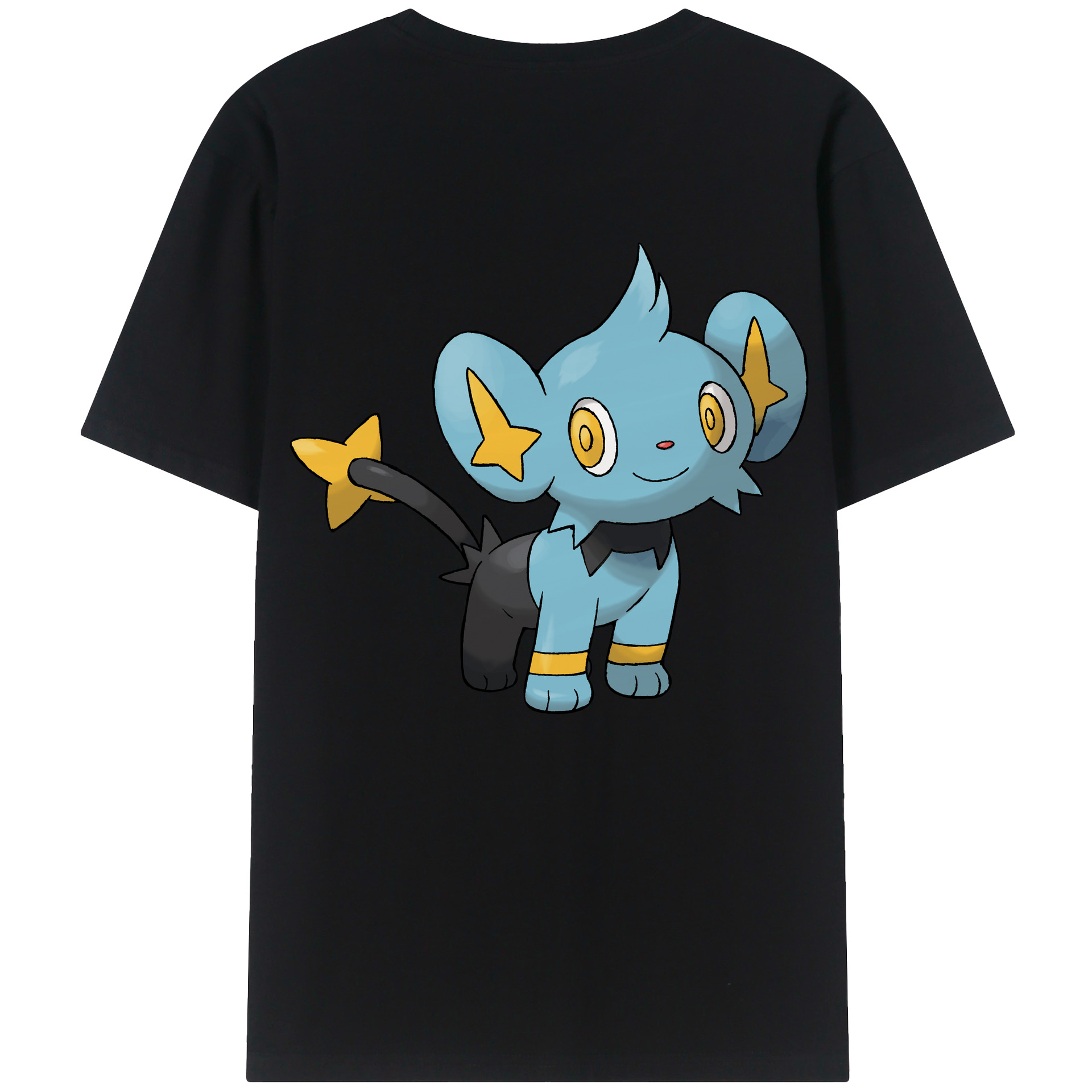 （画像用） ポケットモンスター Pokémon 綿100％ メンズ半袖Tシャツ（バックプリント） 通気性