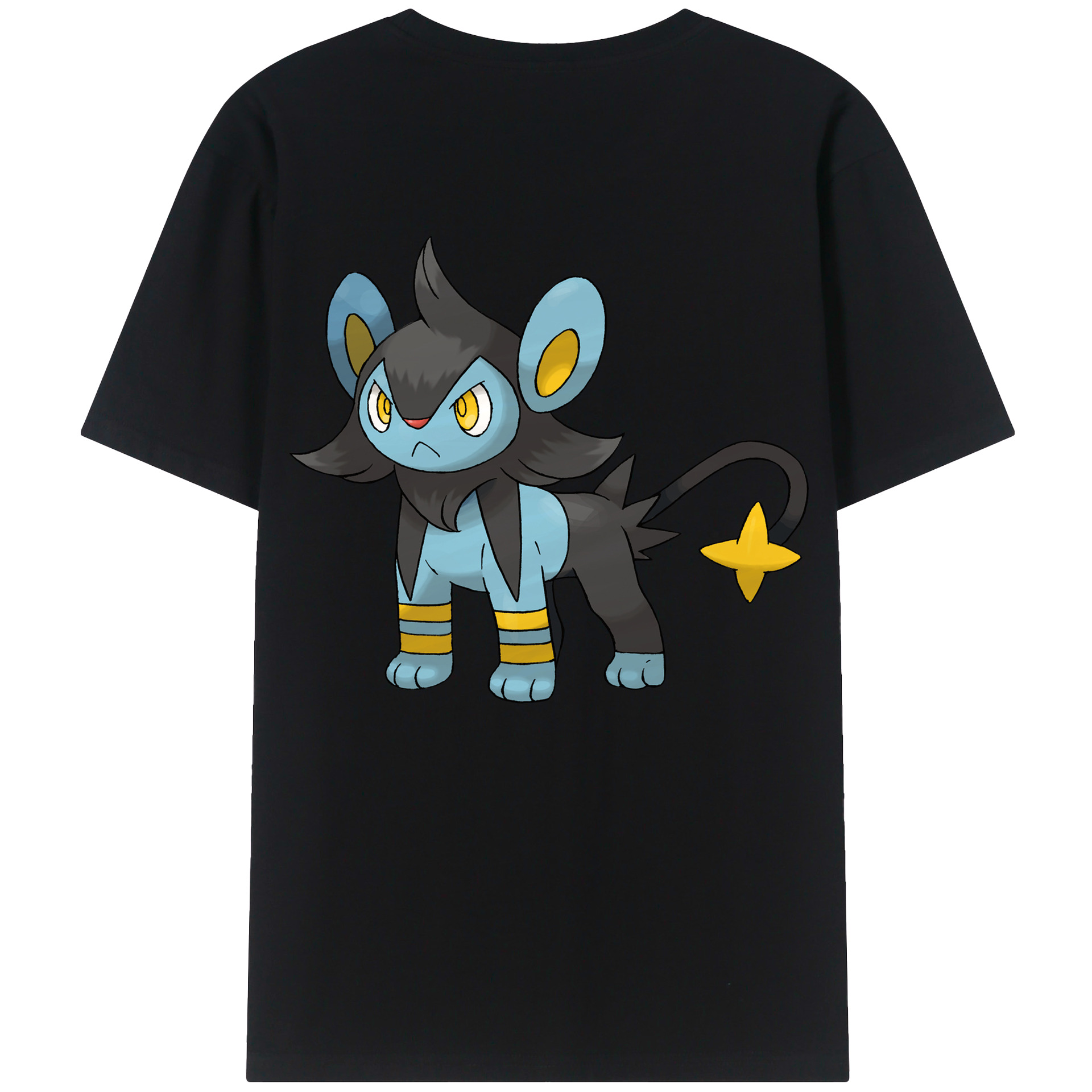 （画像用） ポケットモンスター Pokémon 綿100％ メンズ半袖Tシャツ（バックプリント） 通気性