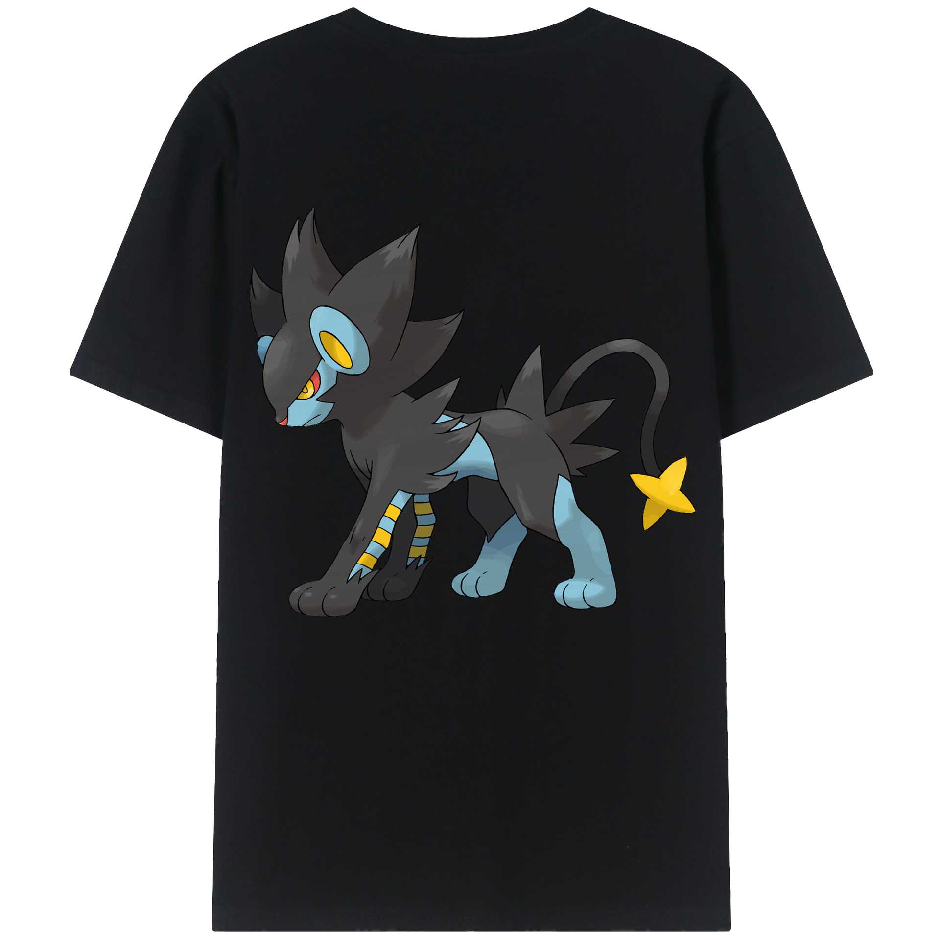 （画像用） ポケットモンスター Pokémon 綿100％ メンズ半袖Tシャツ（バックプリント） 通気性