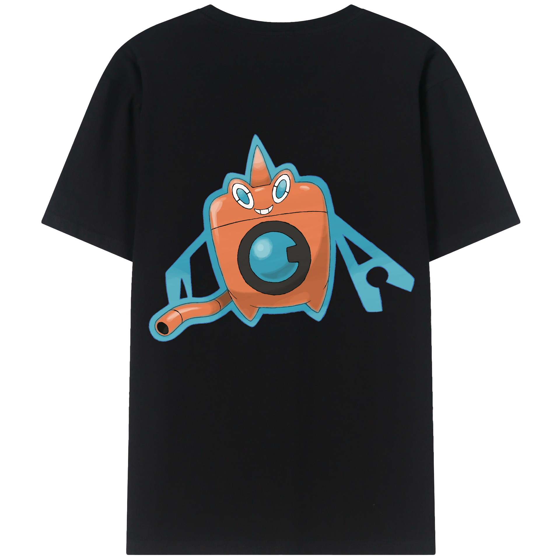 （画像用） ポケットモンスター Pokémon 綿100％ メンズ半袖Tシャツ（バックプリント） 通気性