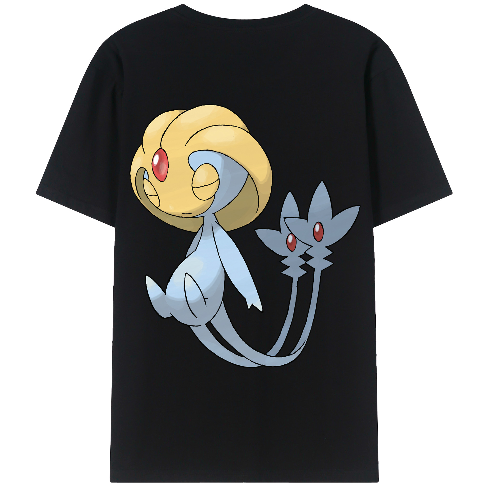 （画像用） ポケットモンスター Pokémon 綿100％ メンズ半袖Tシャツ（バックプリント） 通気性