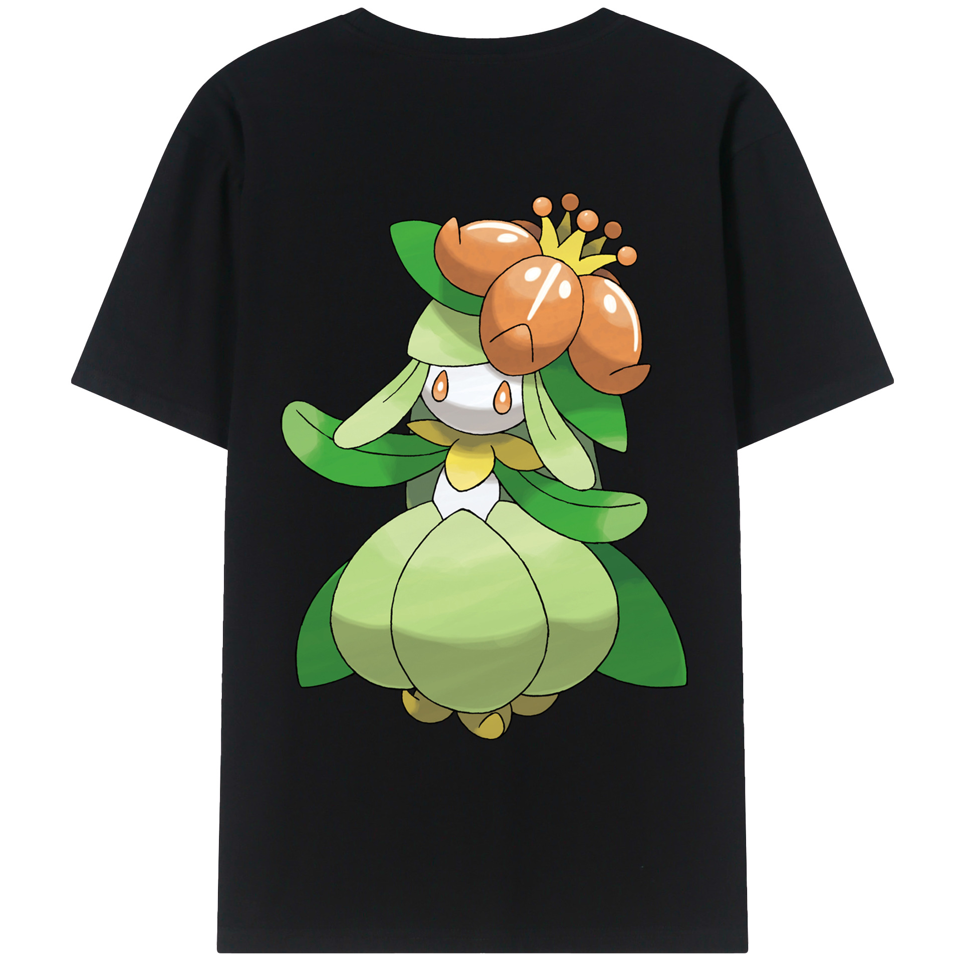（画像用） ポケットモンスター Pokémon 綿100％ メンズ半袖Tシャツ（バックプリント） 通気性