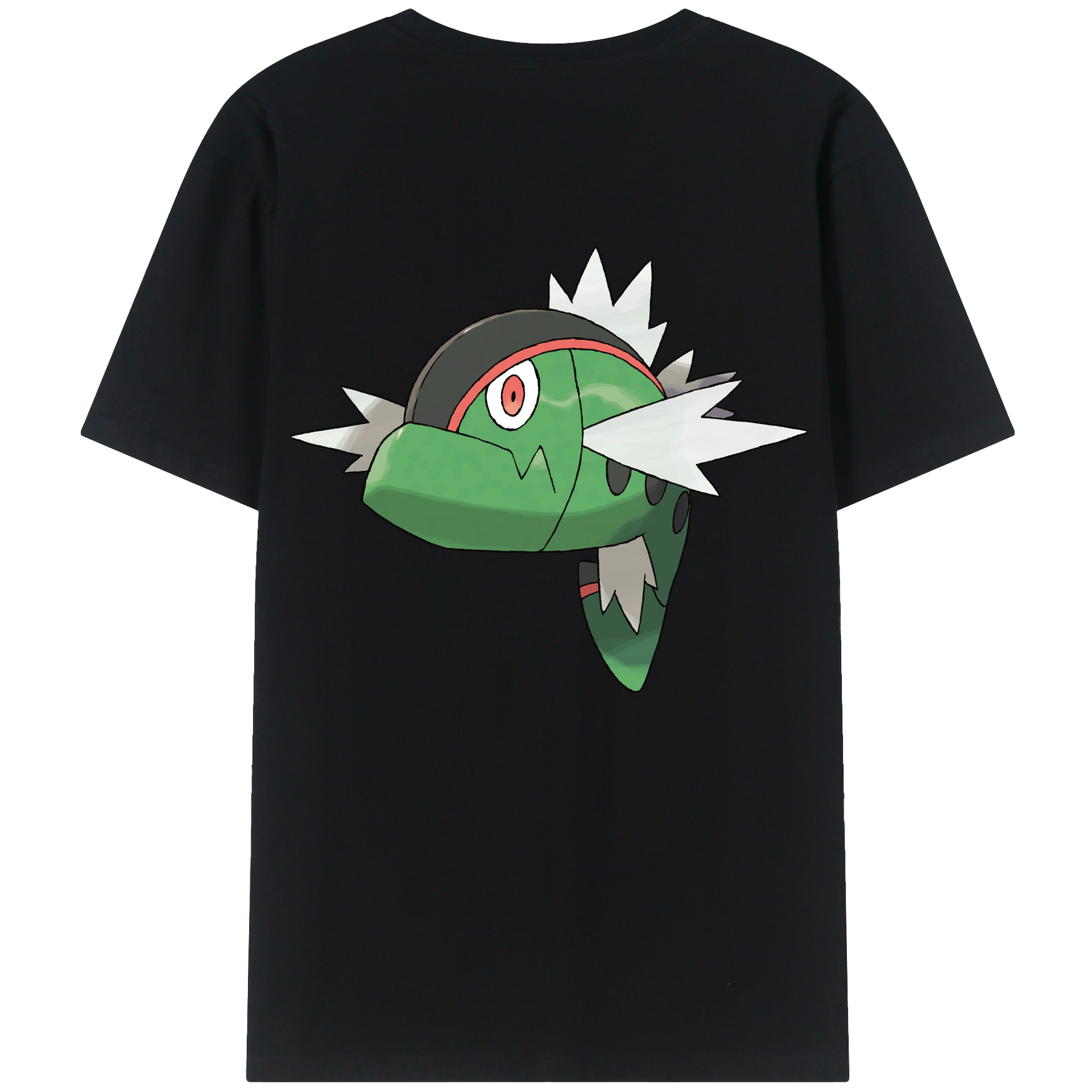 （画像用） ポケットモンスター Pokémon 綿100％ メンズ半袖Tシャツ（バックプリント） 通気性