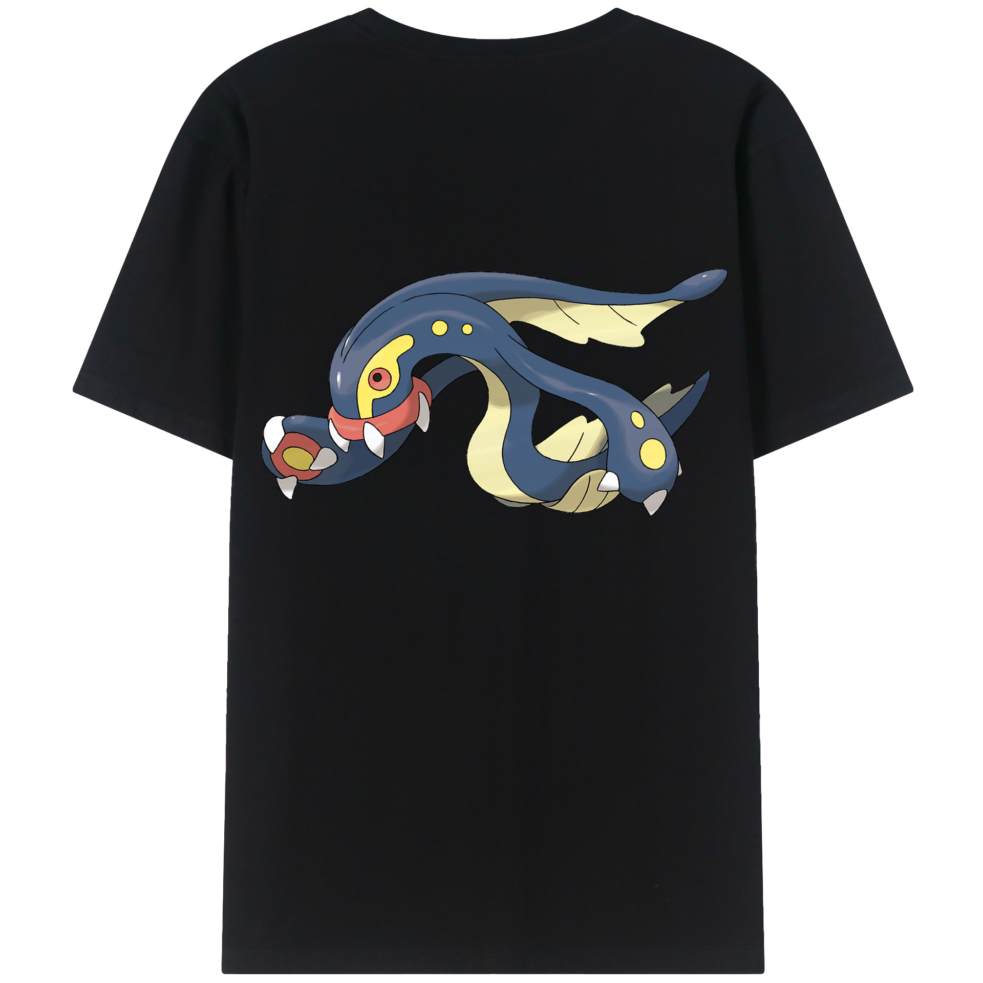 （画像用） ポケットモンスター Pokémon 綿100％ メンズ半袖Tシャツ（バックプリント） 通気性